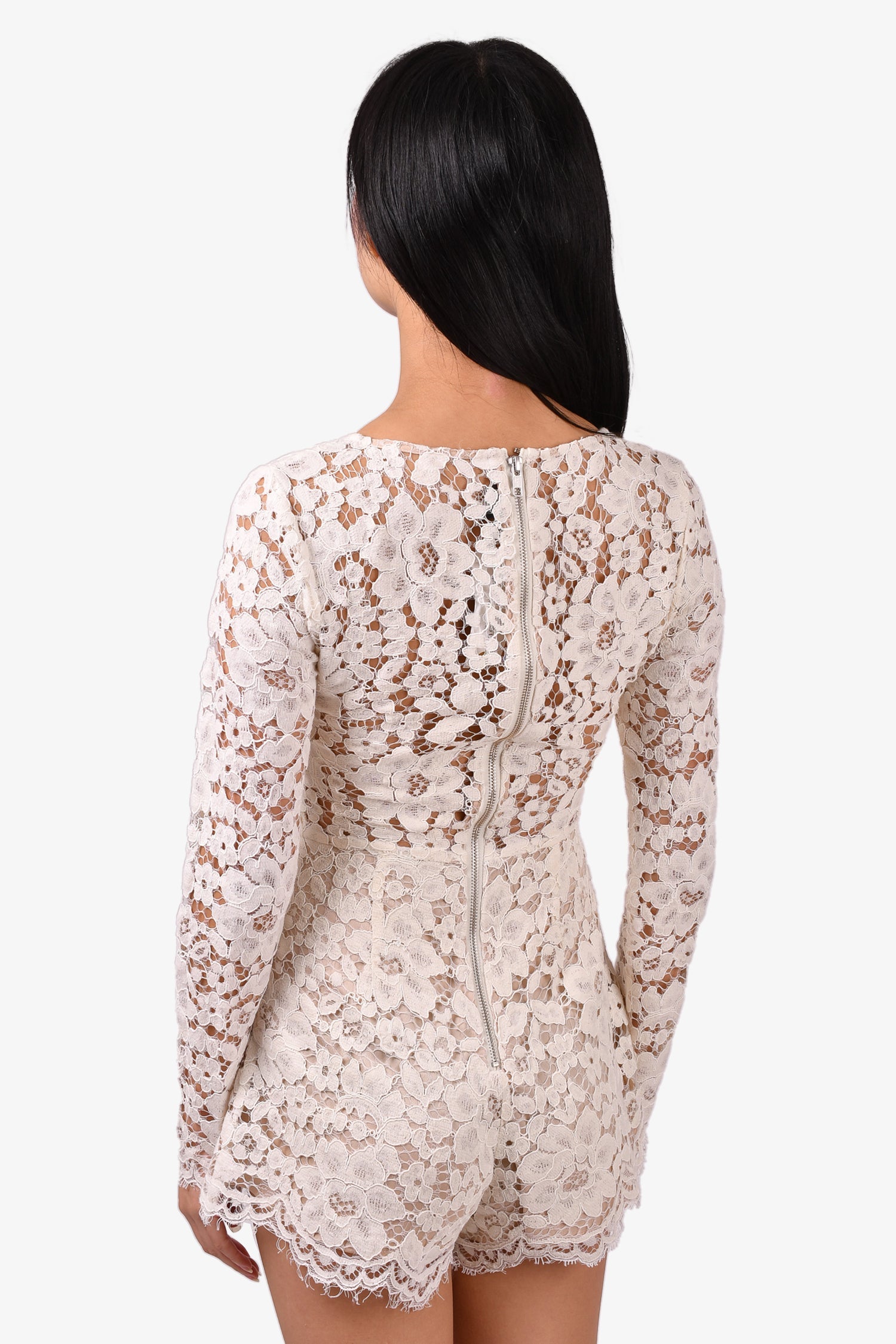 NBD White Lace Romper Size XS