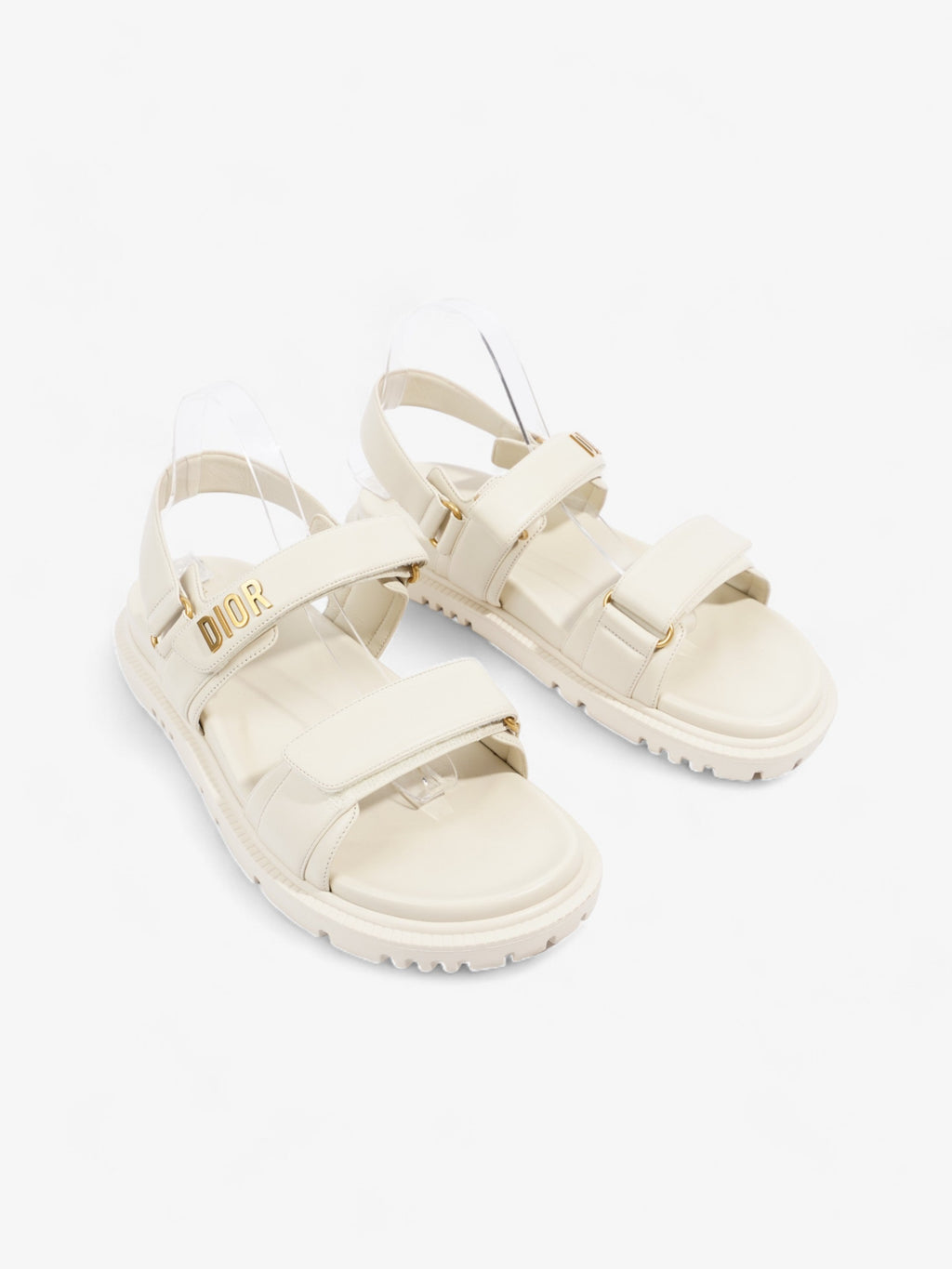 Christian Dior Dioract  Off White Lambskin Leather EU 42 UK 8
