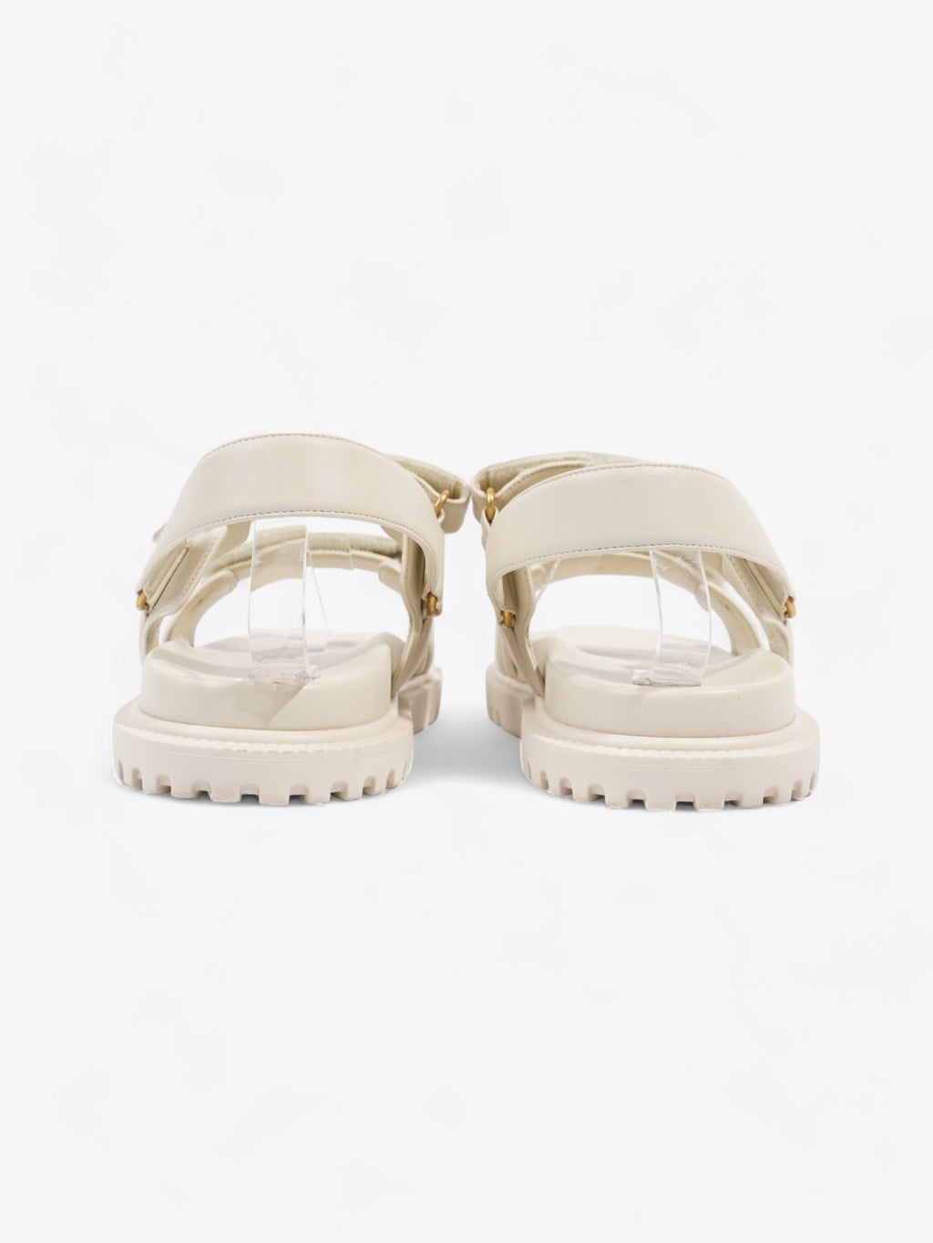 Christian Dior Dioract  Off White Lambskin Leather EU 42 UK 8