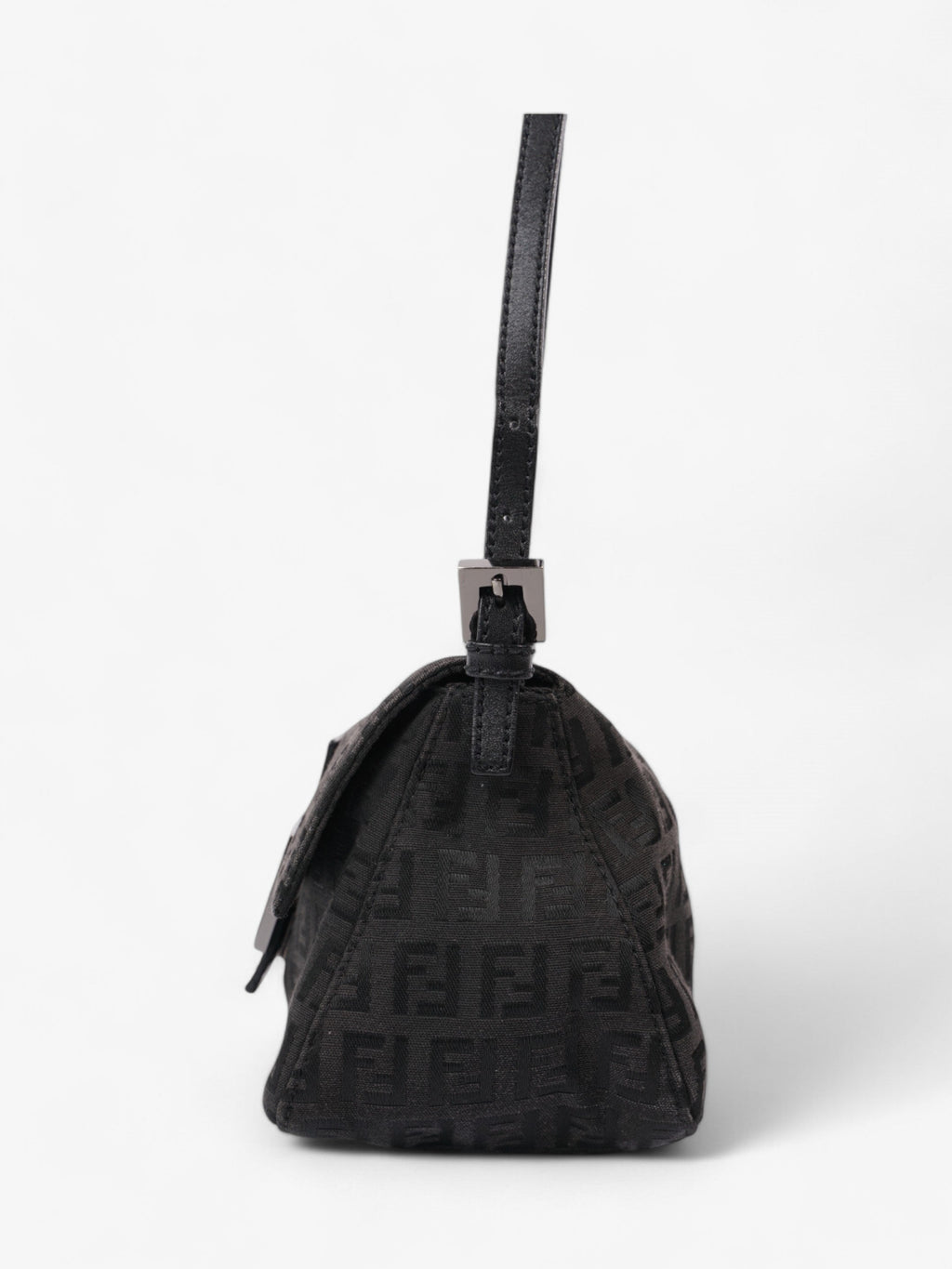 Fendi Mamma Baguette Black Canvas Mini