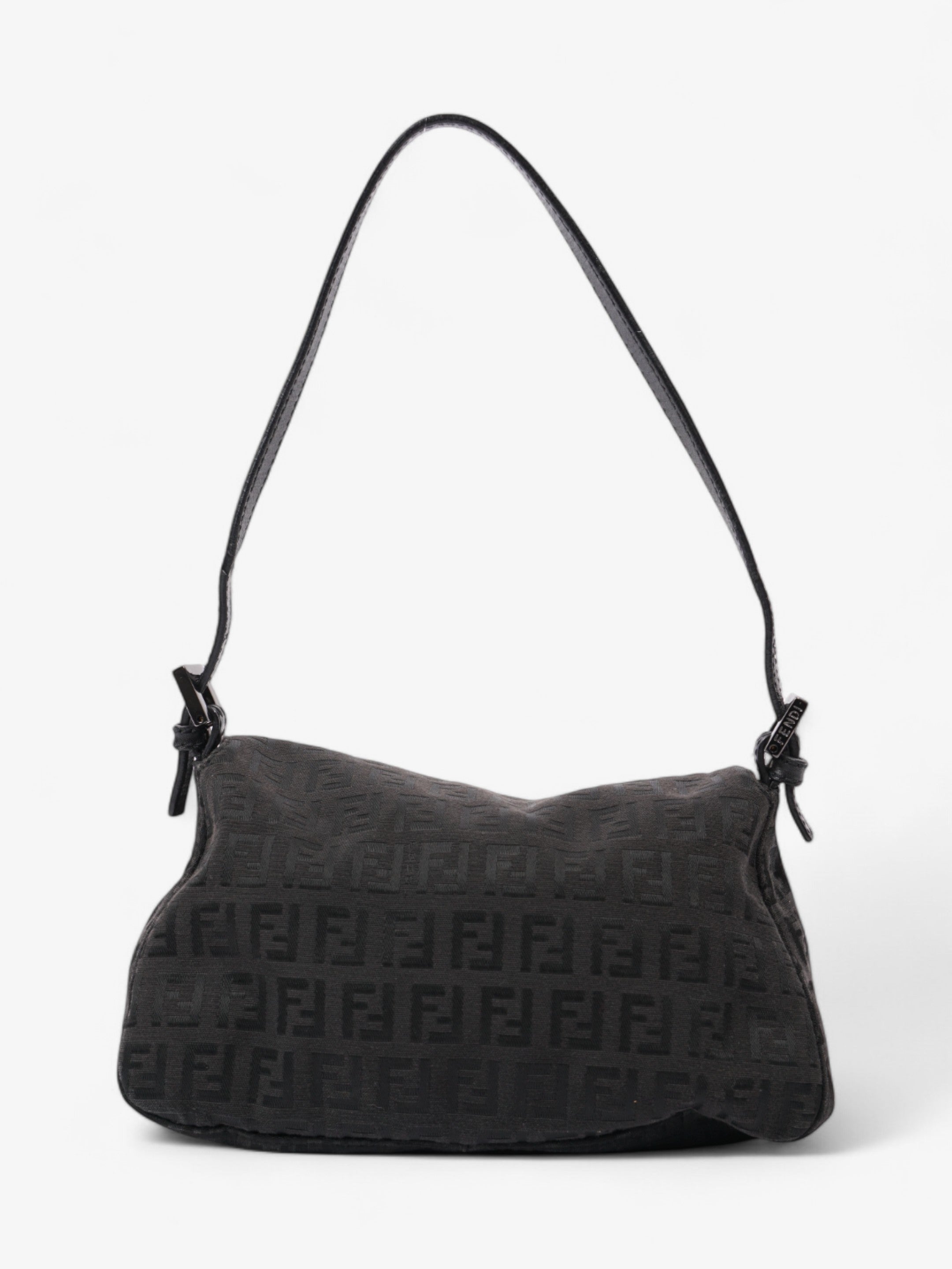 Fendi Mamma Baguette Black Canvas Mini
