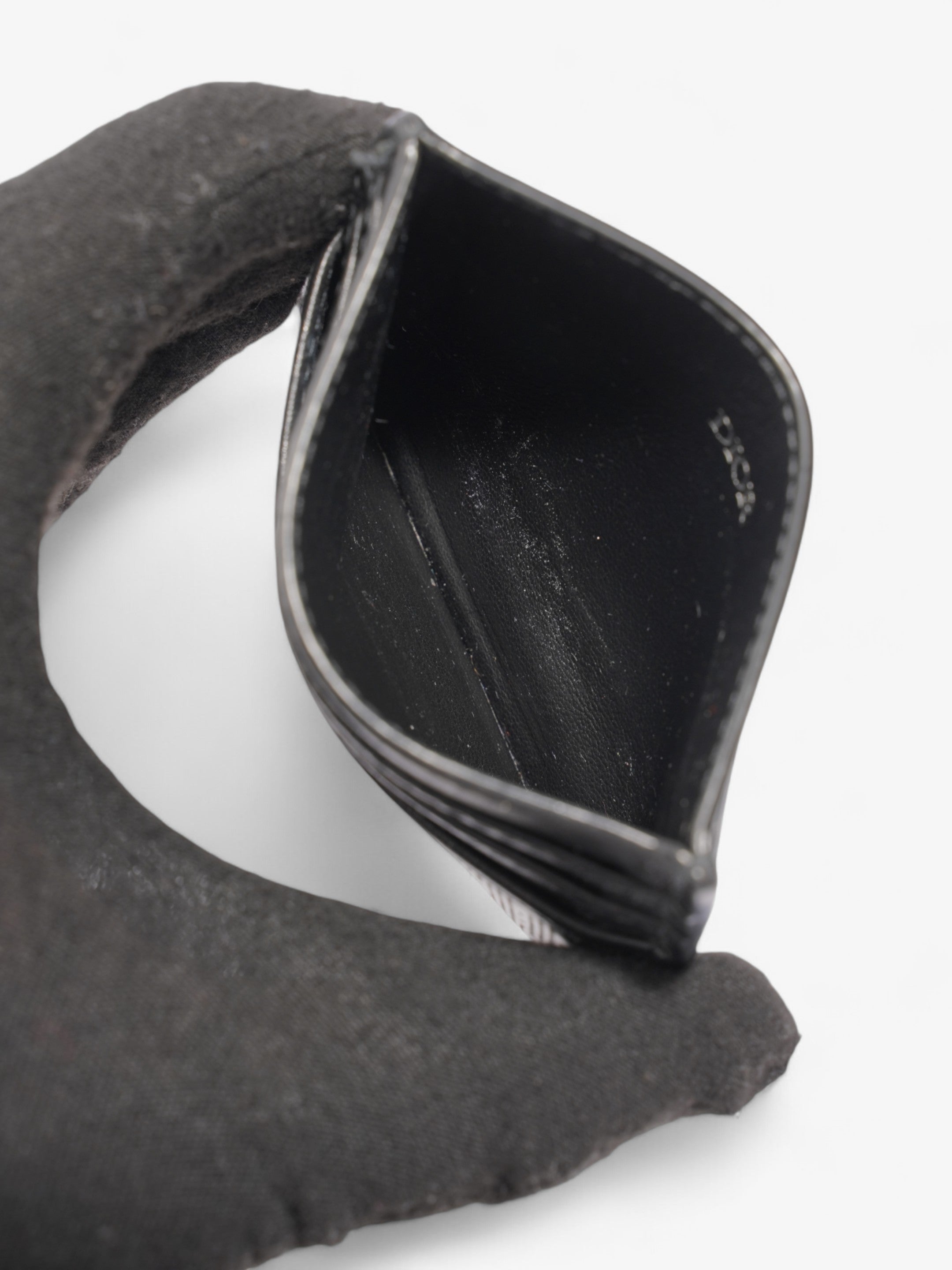 Christian Dior Oblique Galaxy  Holder Black Leather