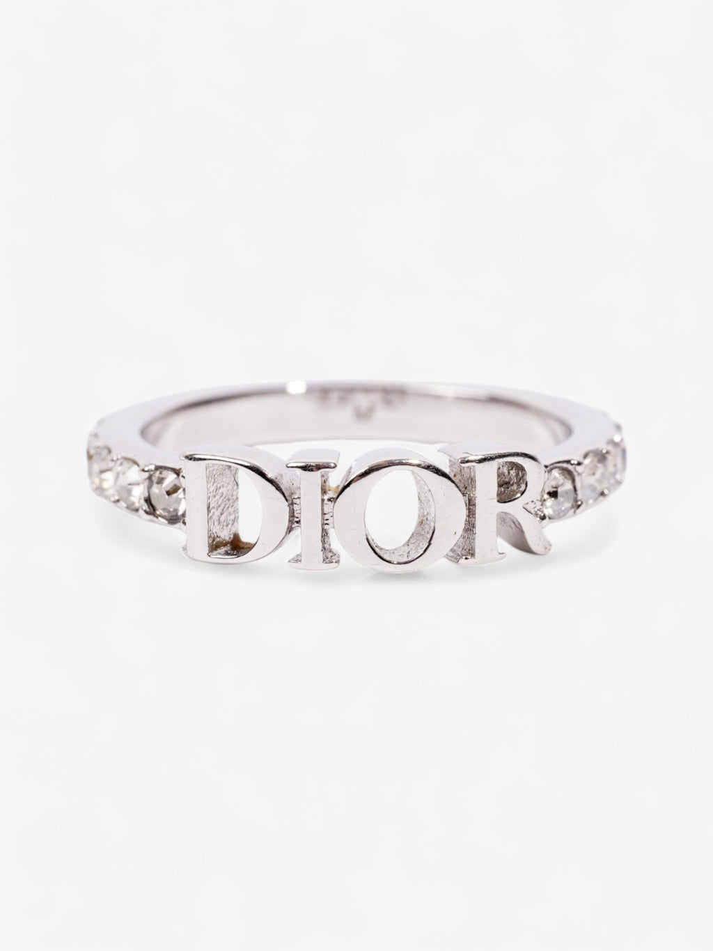 Christian Dior Dio(r)evolution Ring Silver / Crystal Base Metal Medium (Circumference - 53mm)