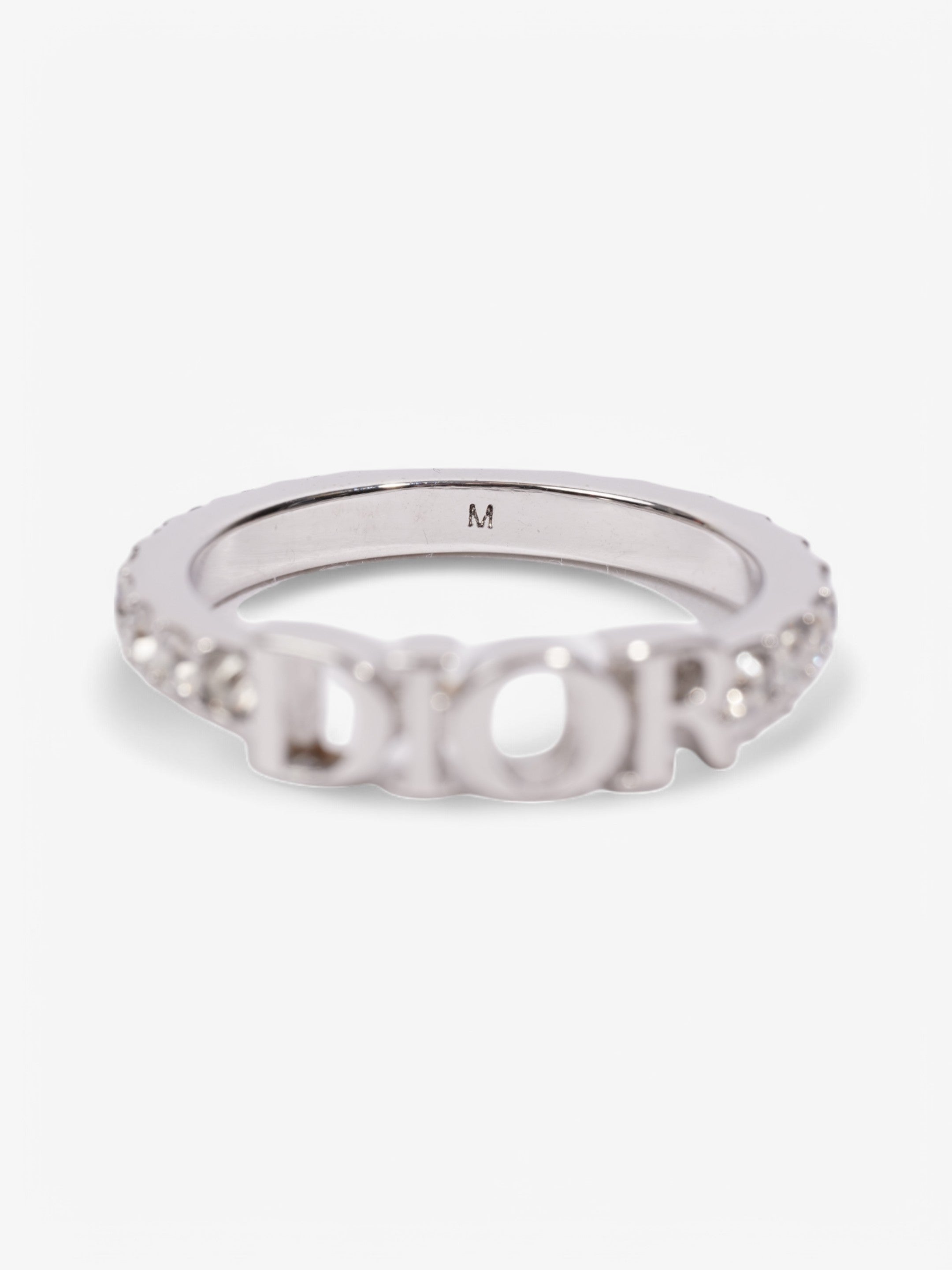 Christian Dior Dio(r)evolution Ring Silver / Crystal Base Metal Medium (Circumference - 53mm)
