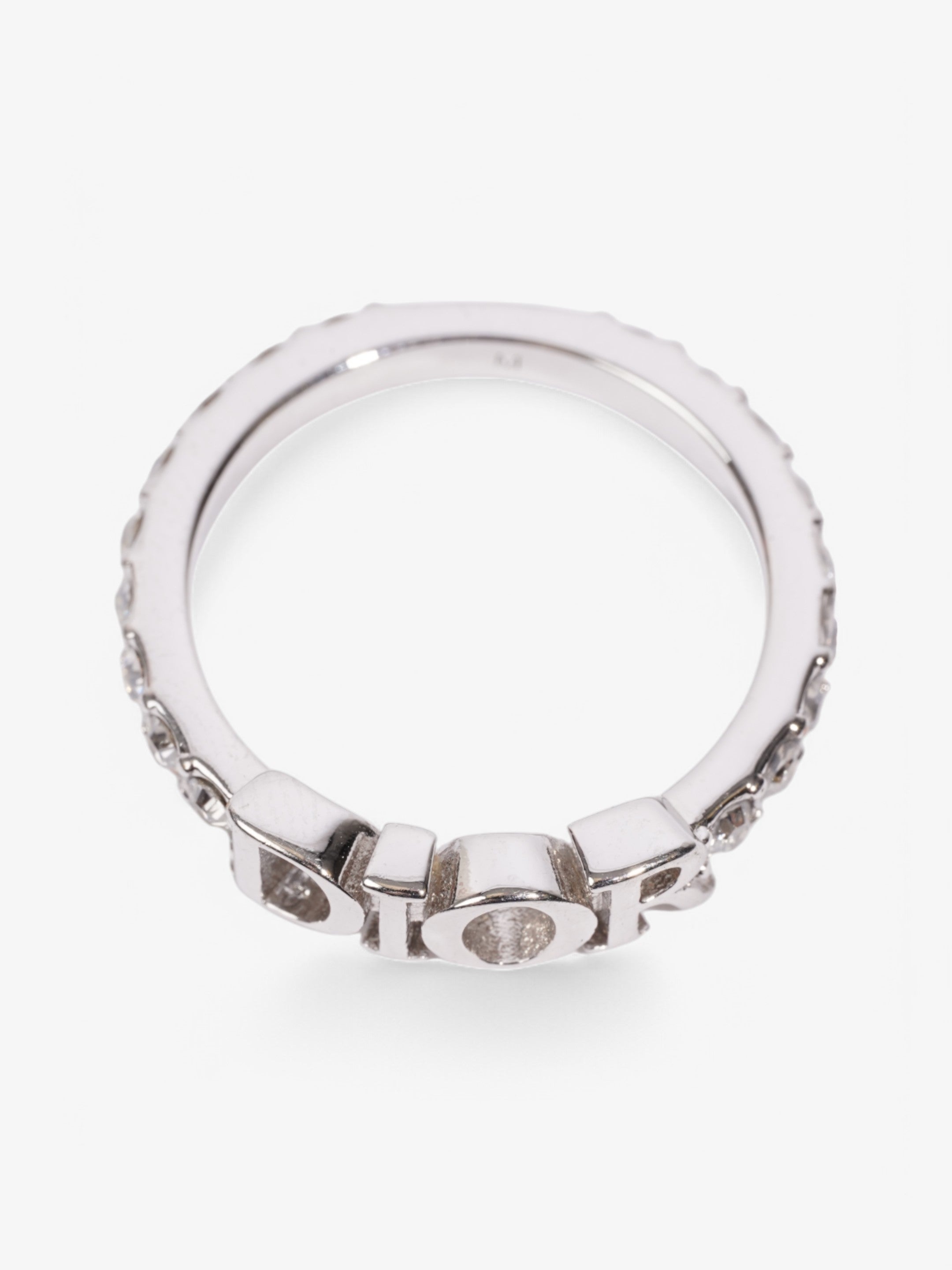 Christian Dior Dio(r)evolution Ring Silver / Crystal Base Metal Medium (Circumference - 53mm)