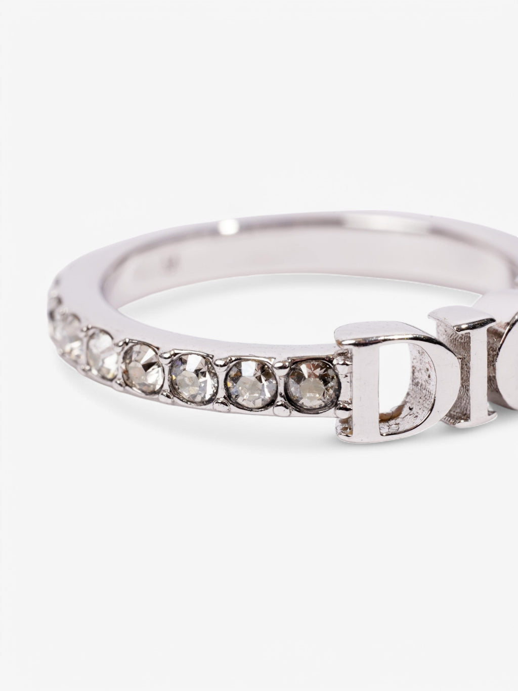 Christian Dior Dio(r)evolution Ring Silver / Crystal Base Metal Medium (Circumference - 53mm)