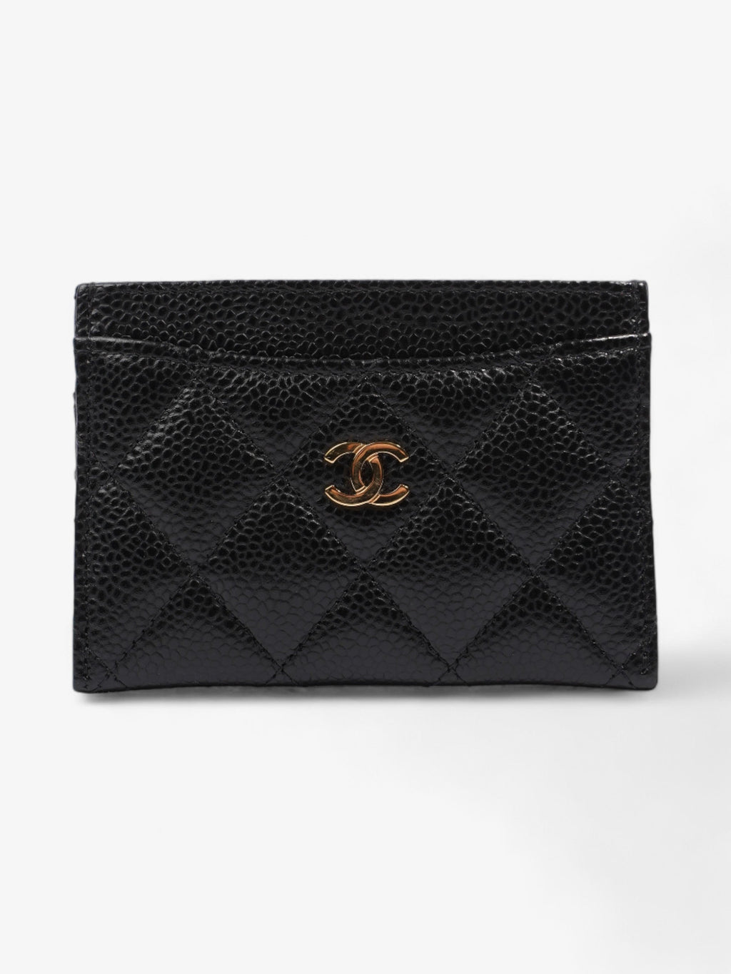 Chanel Classic  Holder Black Caviar Leather