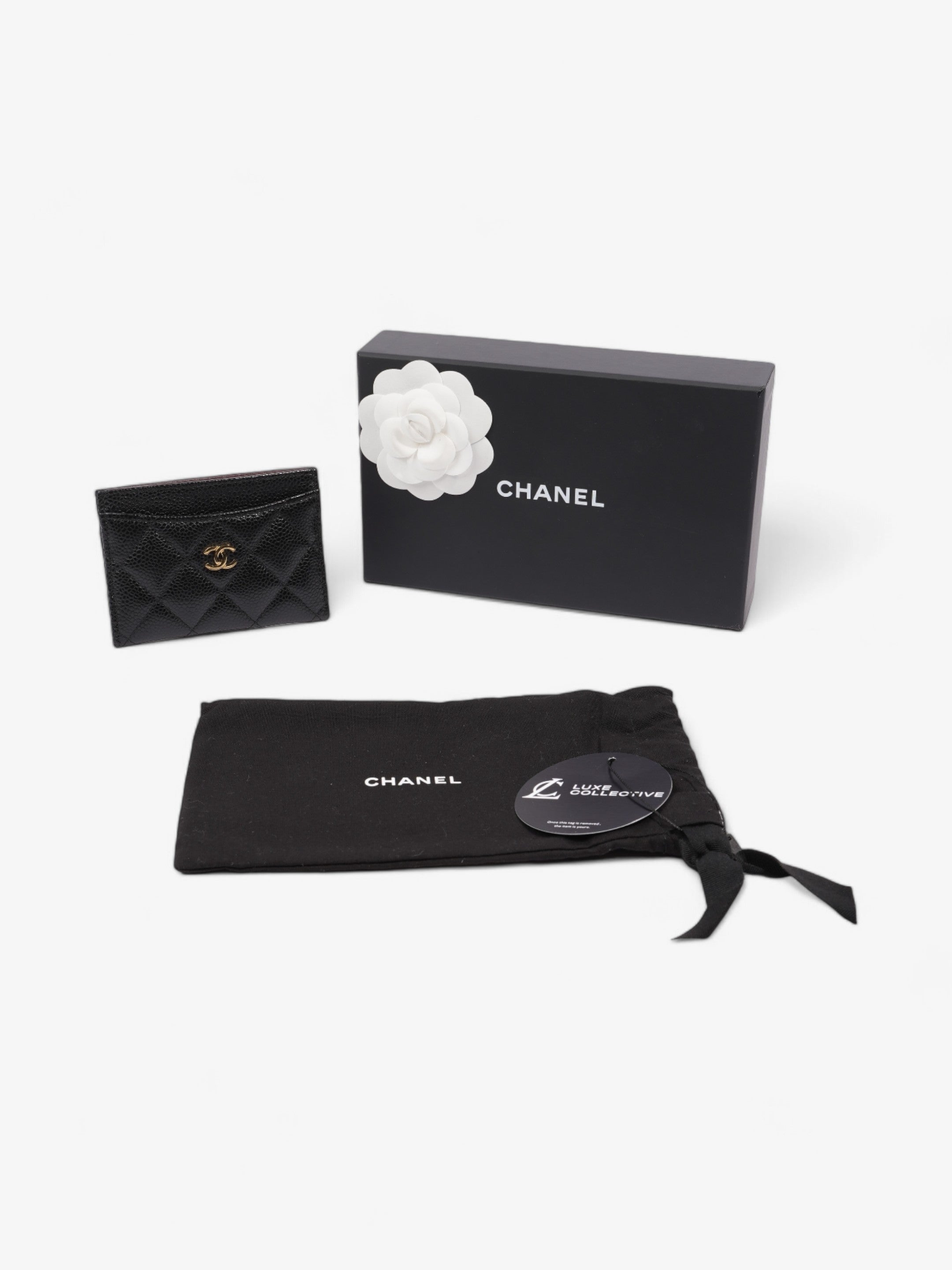 Chanel Classic  Holder Black Caviar Leather