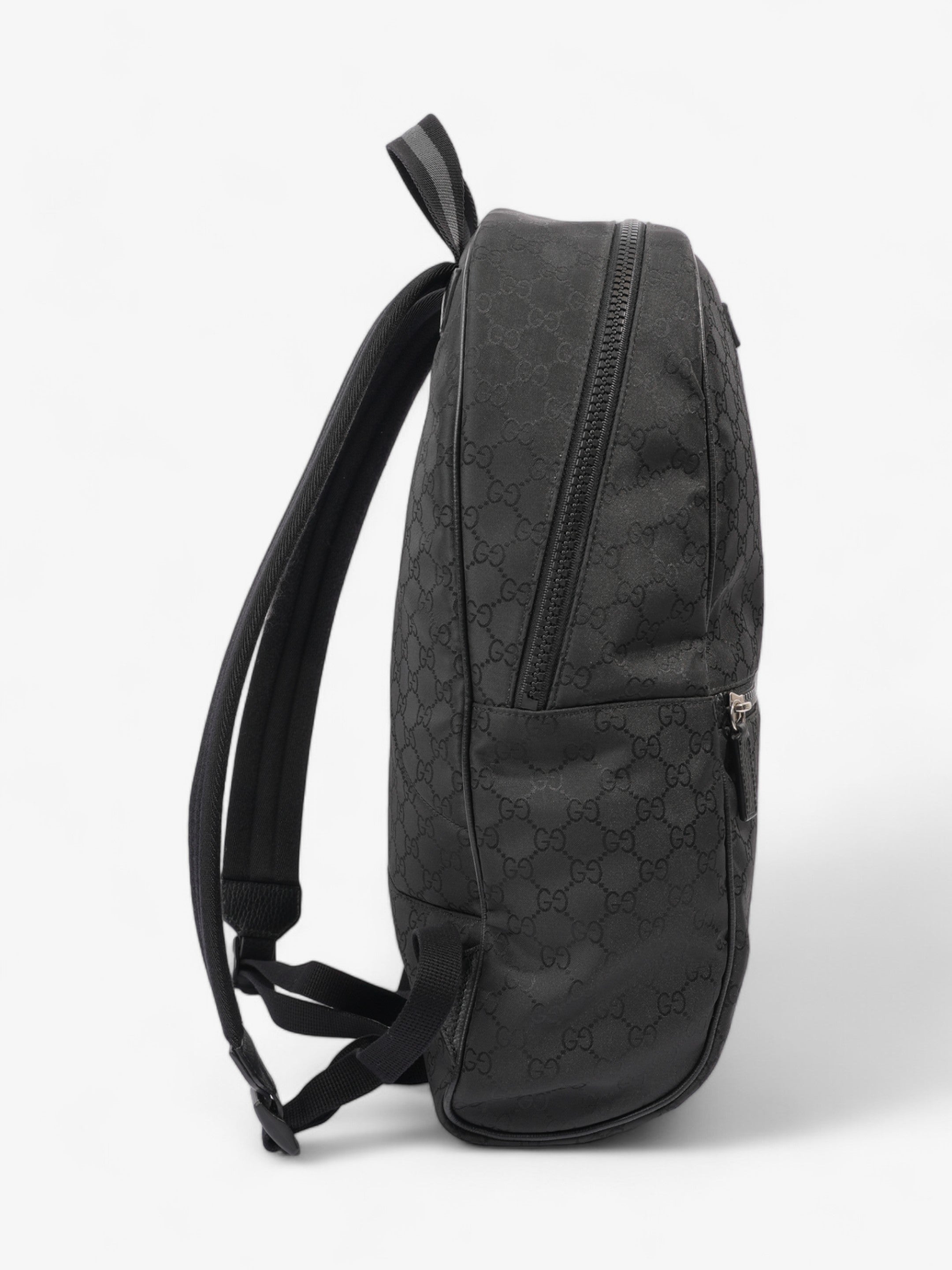 Gucci Double Zip Backpack  GG Supreme Nylon
