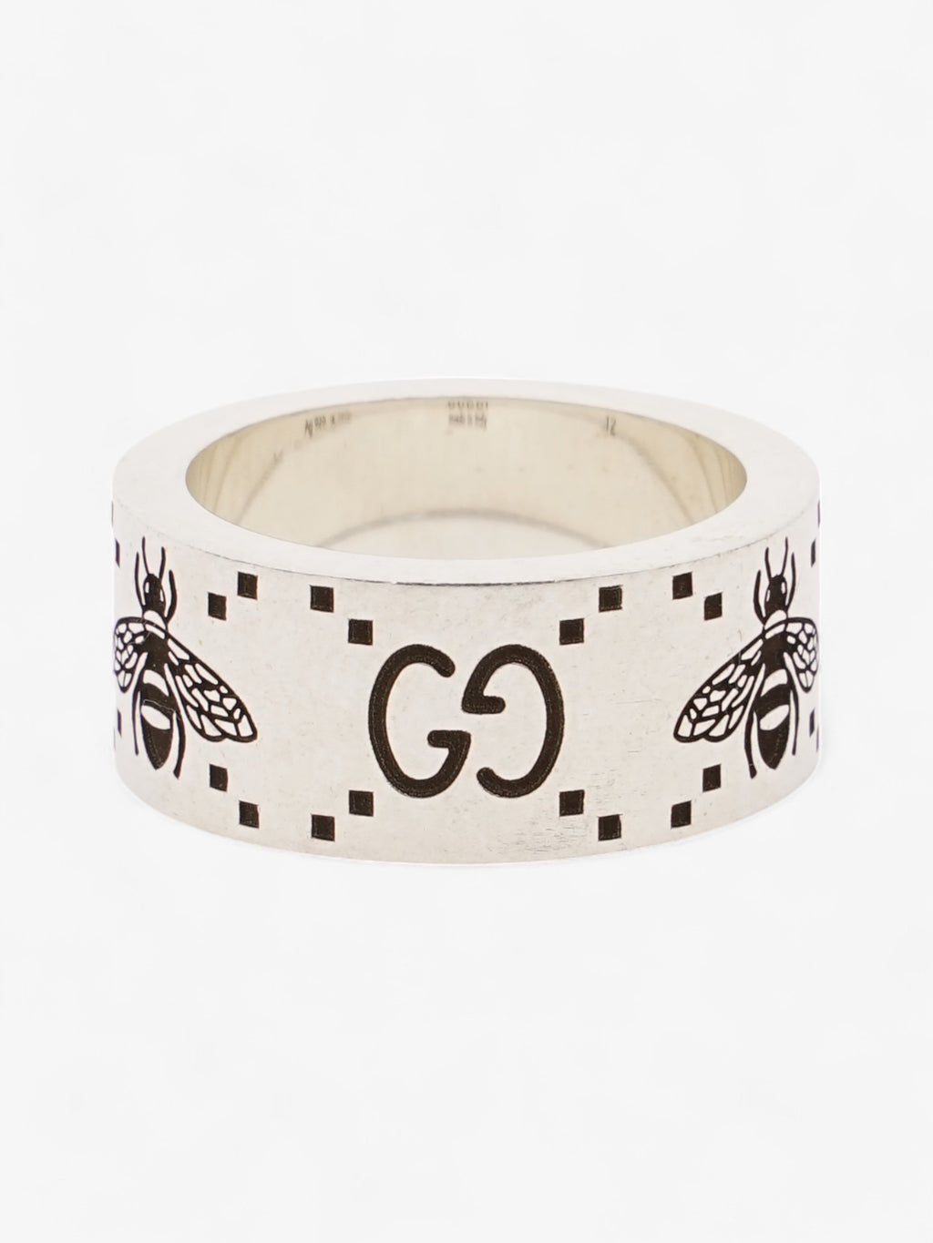 Gucci GG Signature Bee Ring Silver Silver Sterling 12 (52mm)