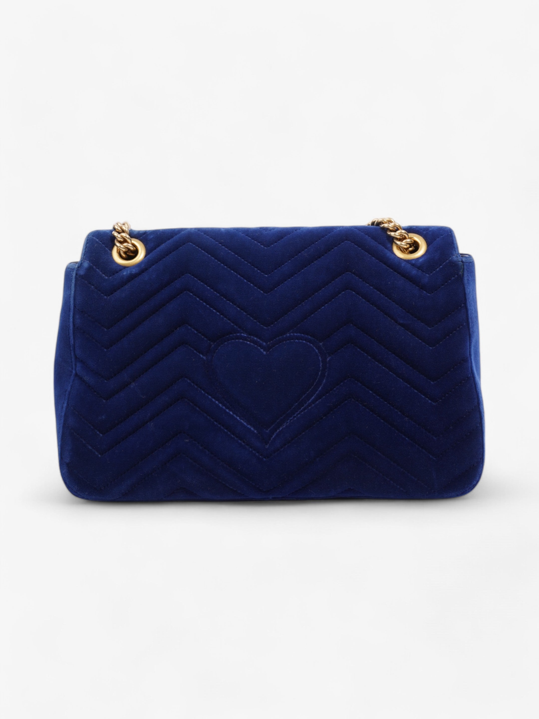 Gucci GG Marmont Royal Blue Velvet Large