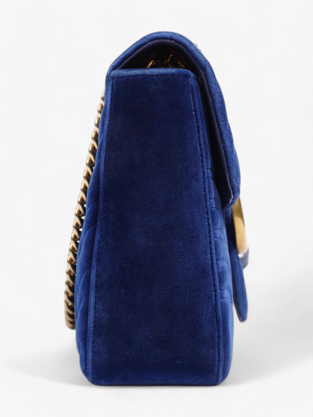Gucci GG Marmont Royal Blue Velvet Large