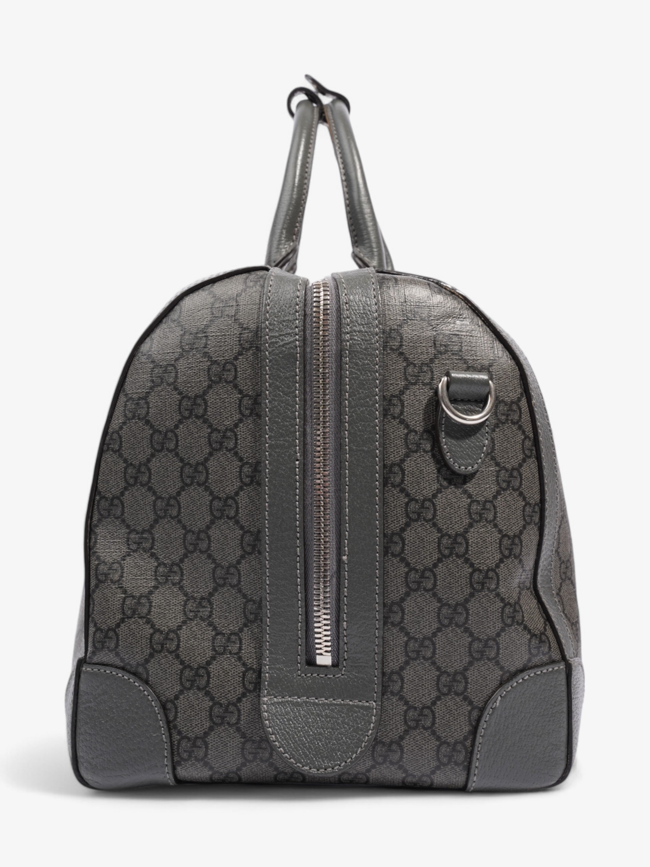 Gucci Ophidia Duffle Bag GG Supreme / Grey Coated Canvas