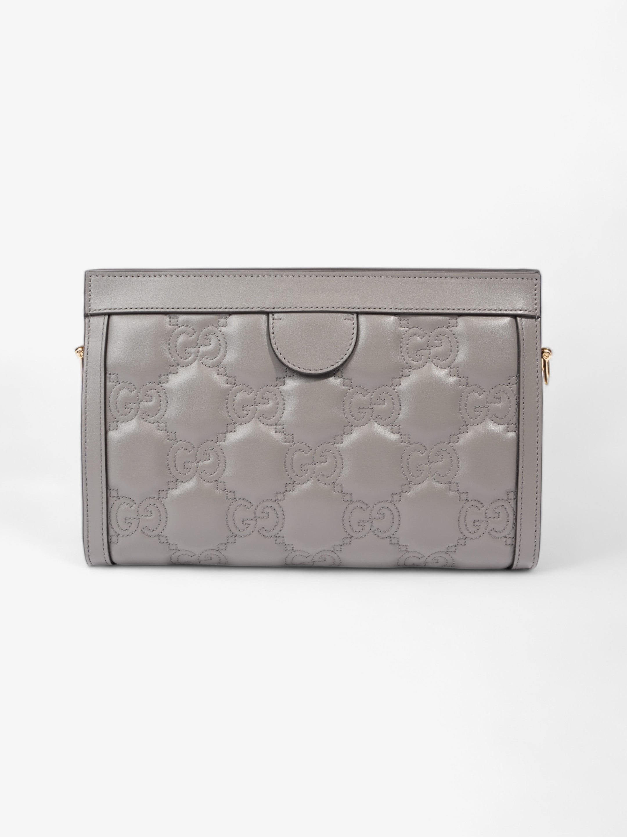 Gucci GG Matelass� Grey Matelasse Leather Small