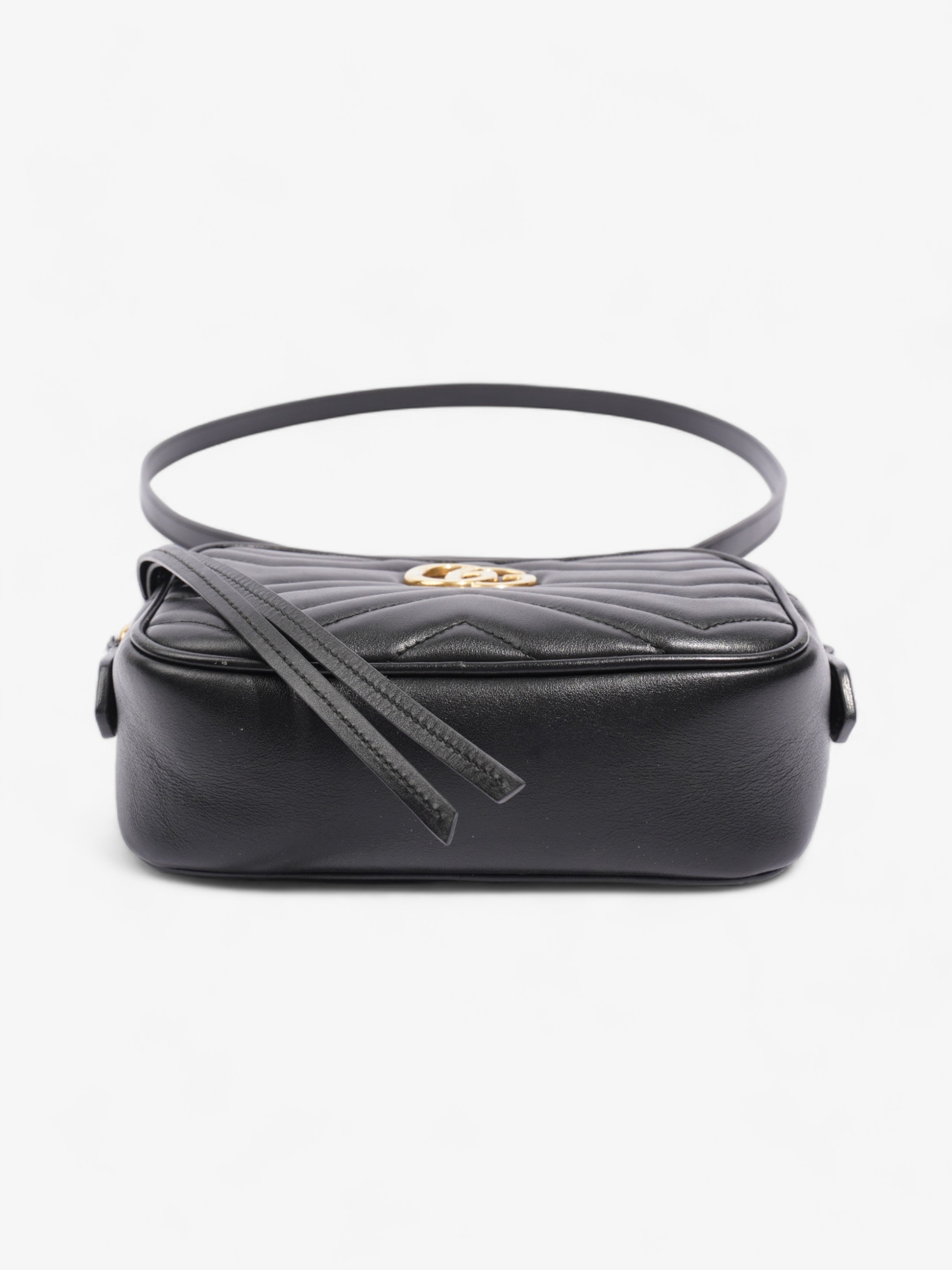 Gucci GG Marmont Black Matelasse Leather Mini