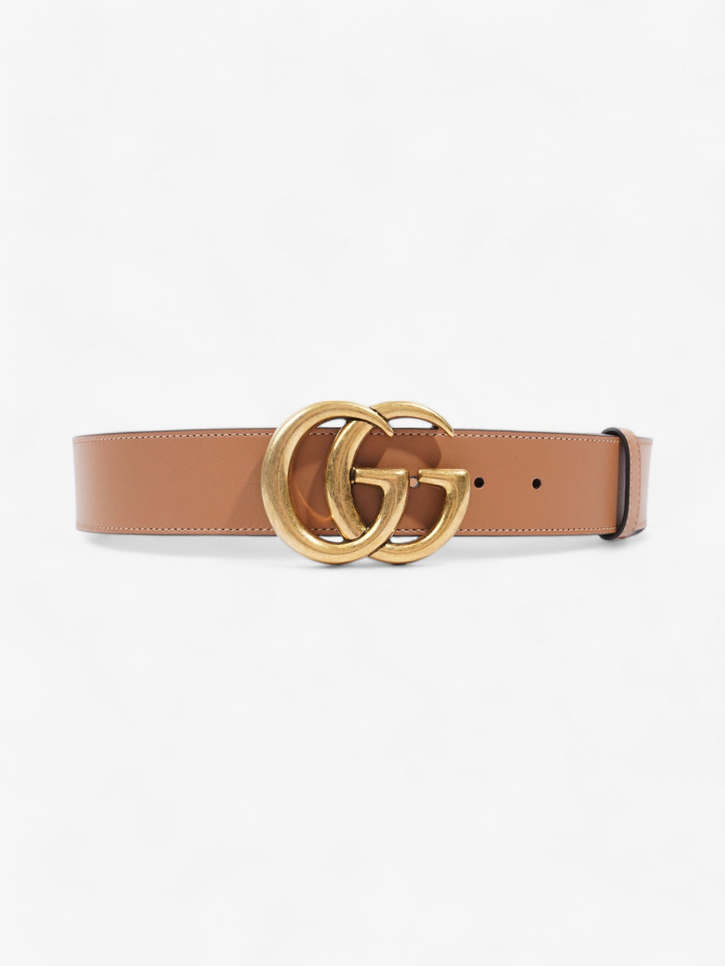 Gucci GG Marmont Wide Belt Brown  Leather 80cm 32"