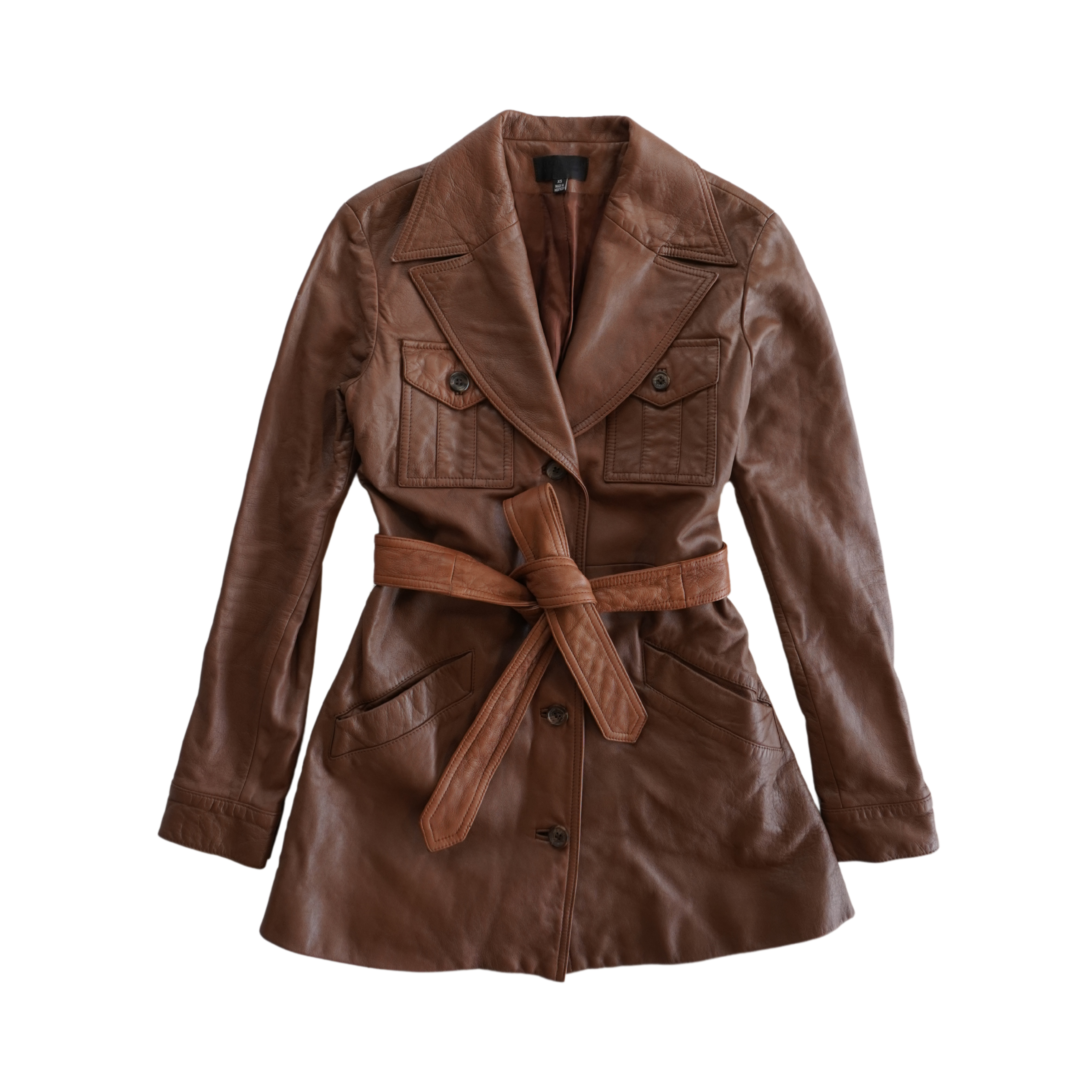 Nili Lotan Leather Trench Coat - Women's XS