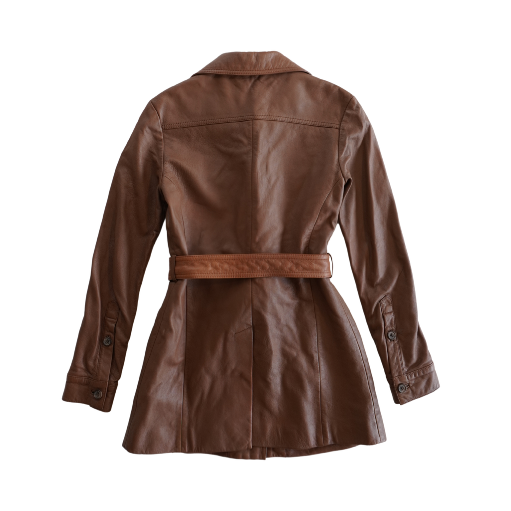 Nili Lotan Leather Trench Coat - Women's XS