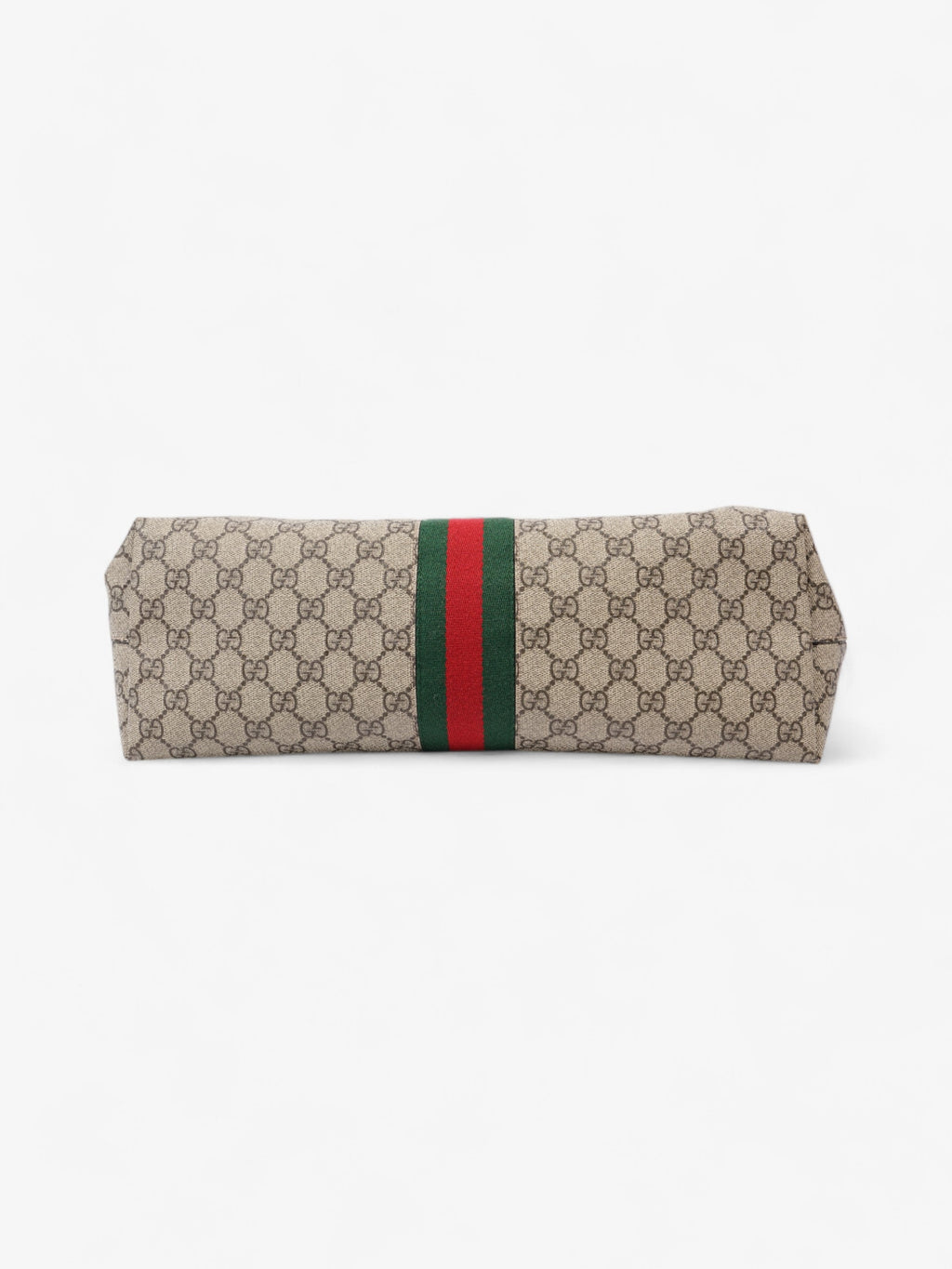 Gucci Ophelia Tote GG Supreme / Brown / Green Coated Canvas Medium
