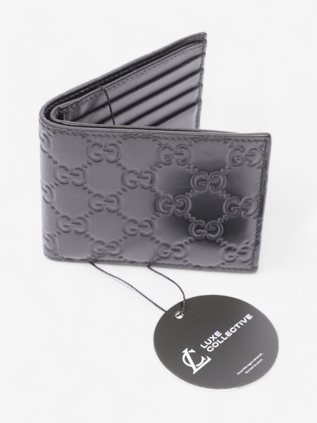 Gucci Signature Wallet Black Leather