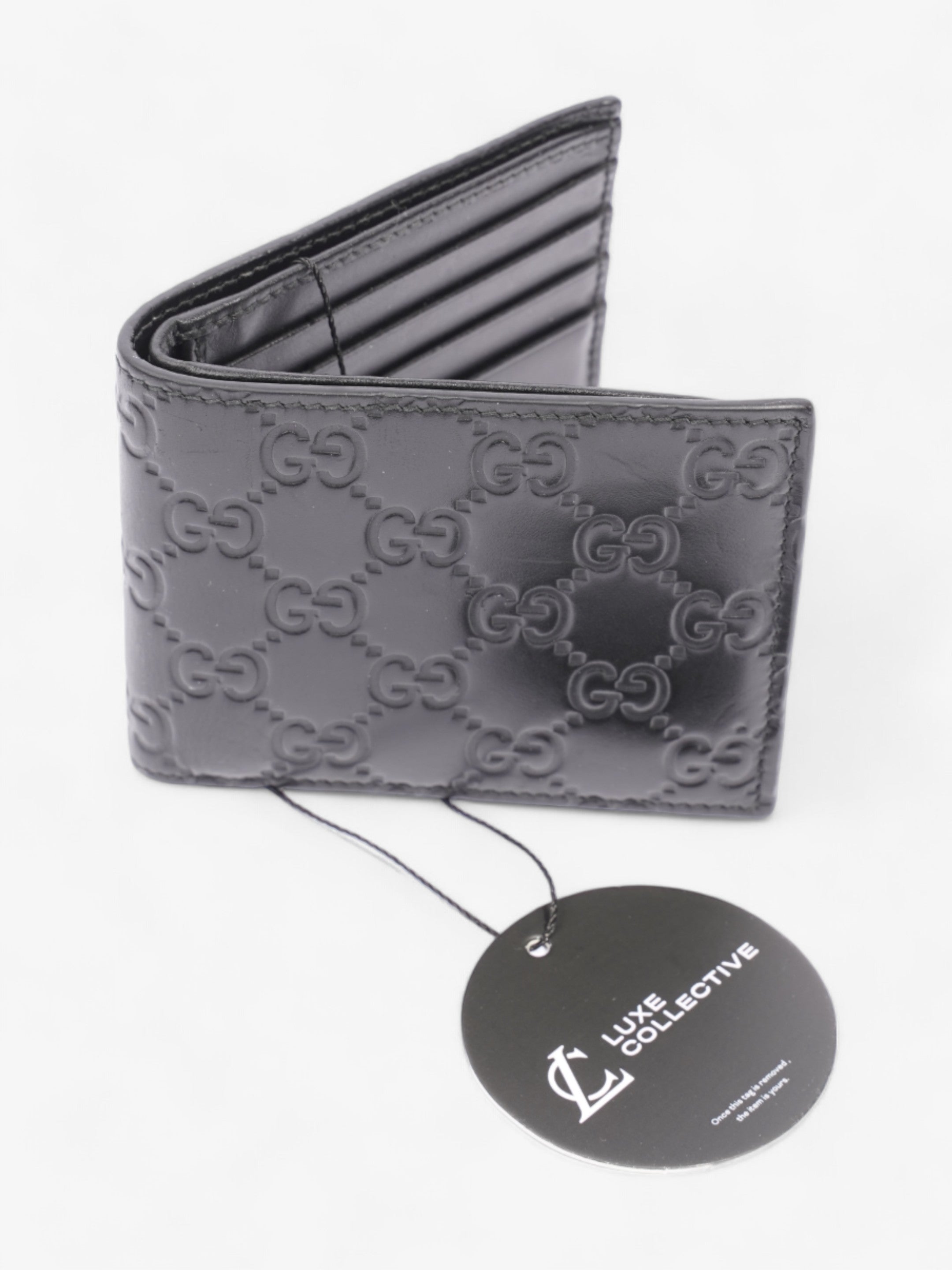 Gucci Signature Wallet Black Leather