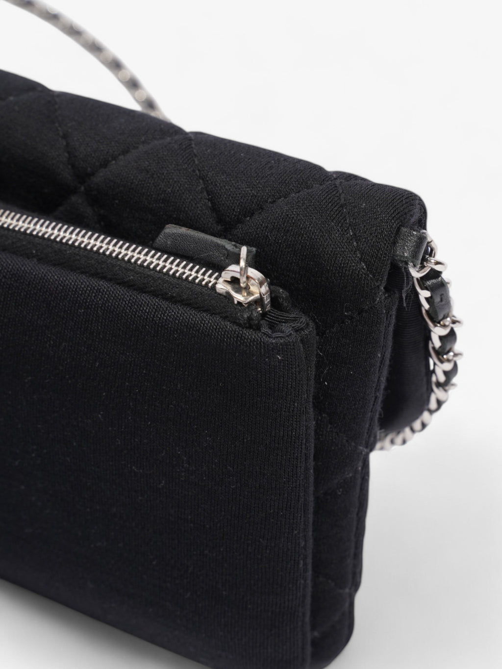 Chanel CC Flap Bag Black Cotton Mini