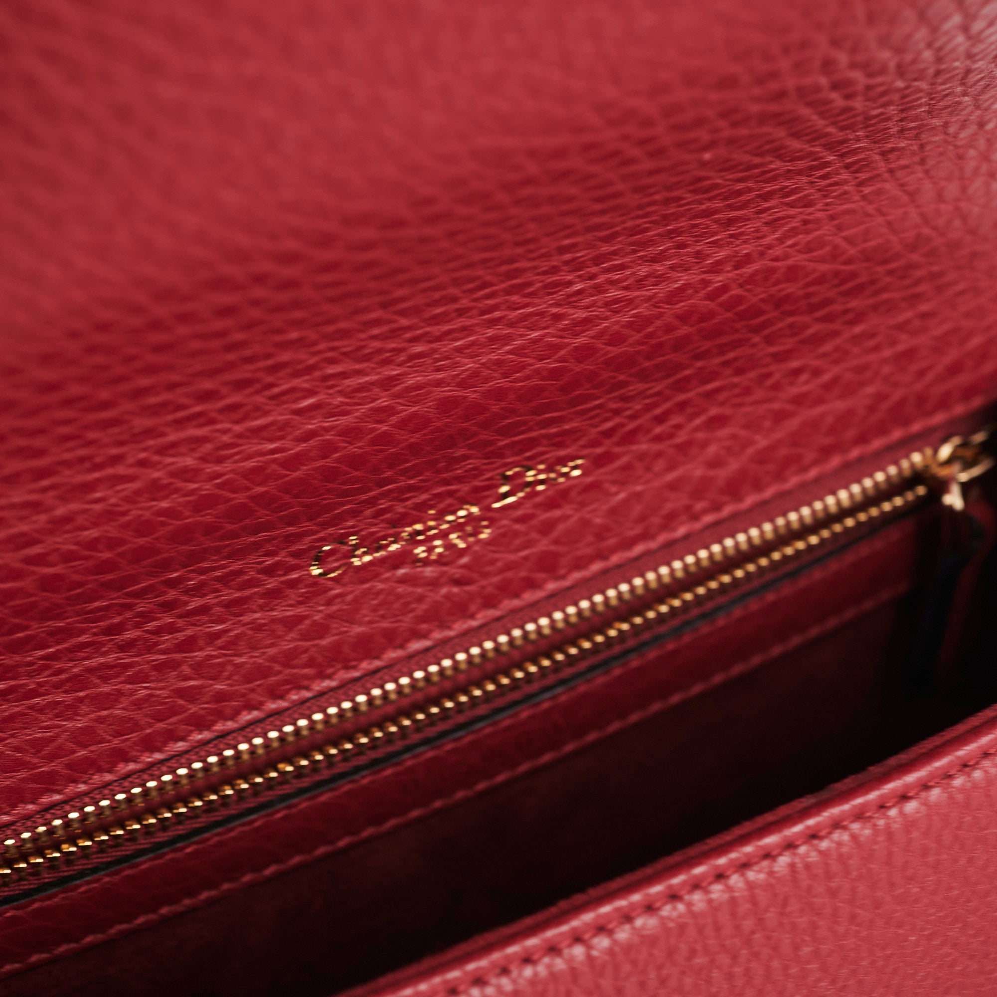 Christian Dior Small Diorama Burgundy Crossbody Bag