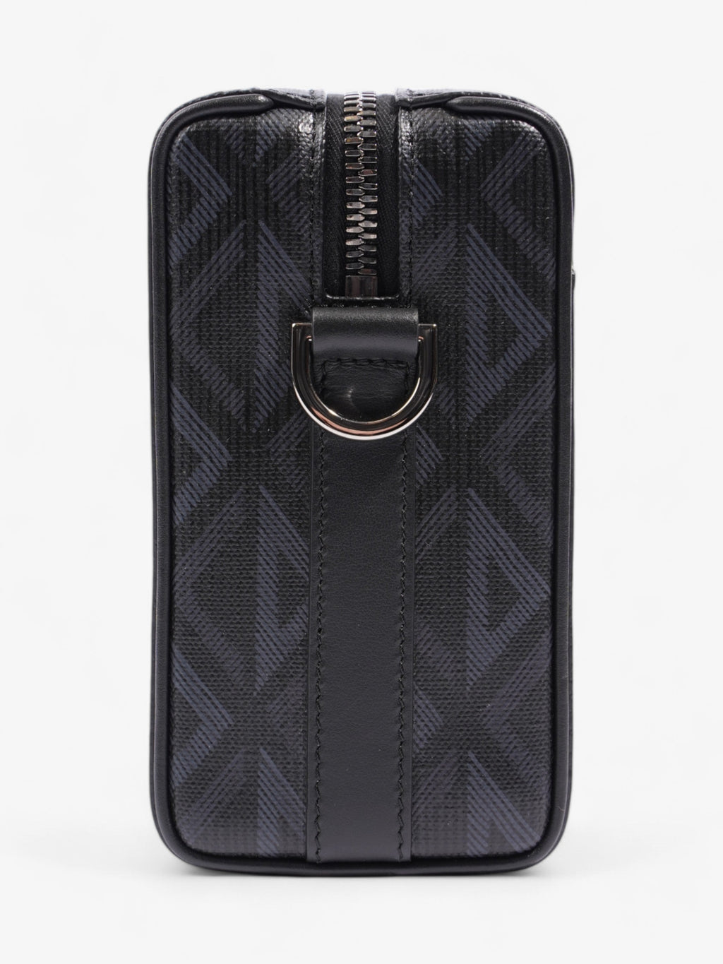 Christian Dior Lingot CD Diamond Bag Black / Navy Blue Canvas