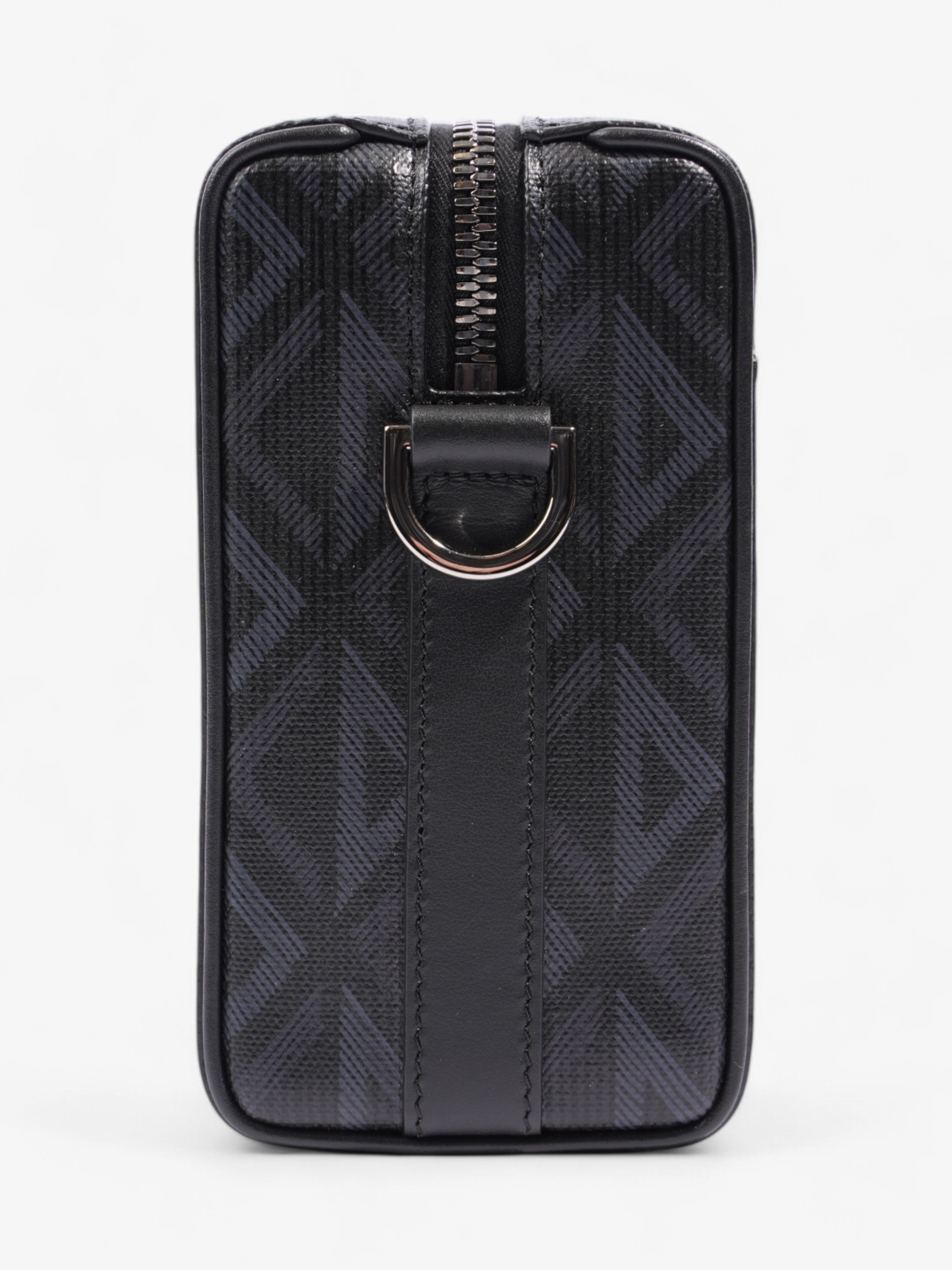 Christian Dior Lingot CD Diamond Bag Black / Navy Blue Canvas
