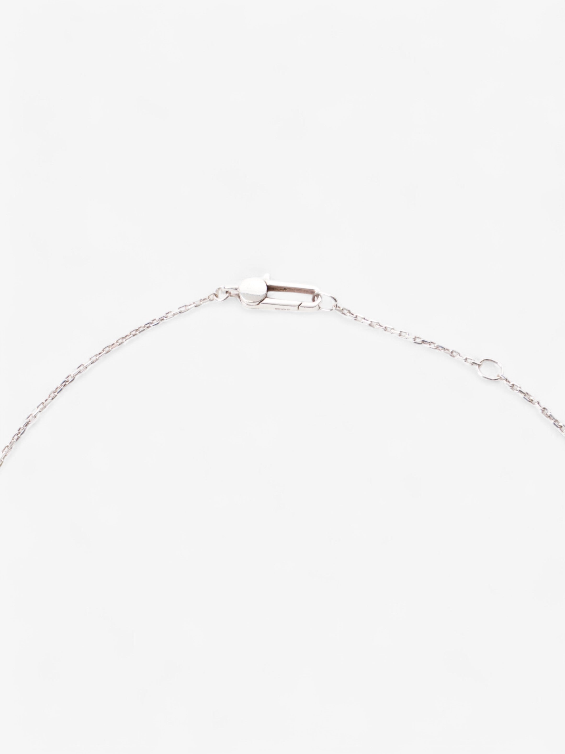 Gucci Trademark Heart Necklace Silver Silver Sterling