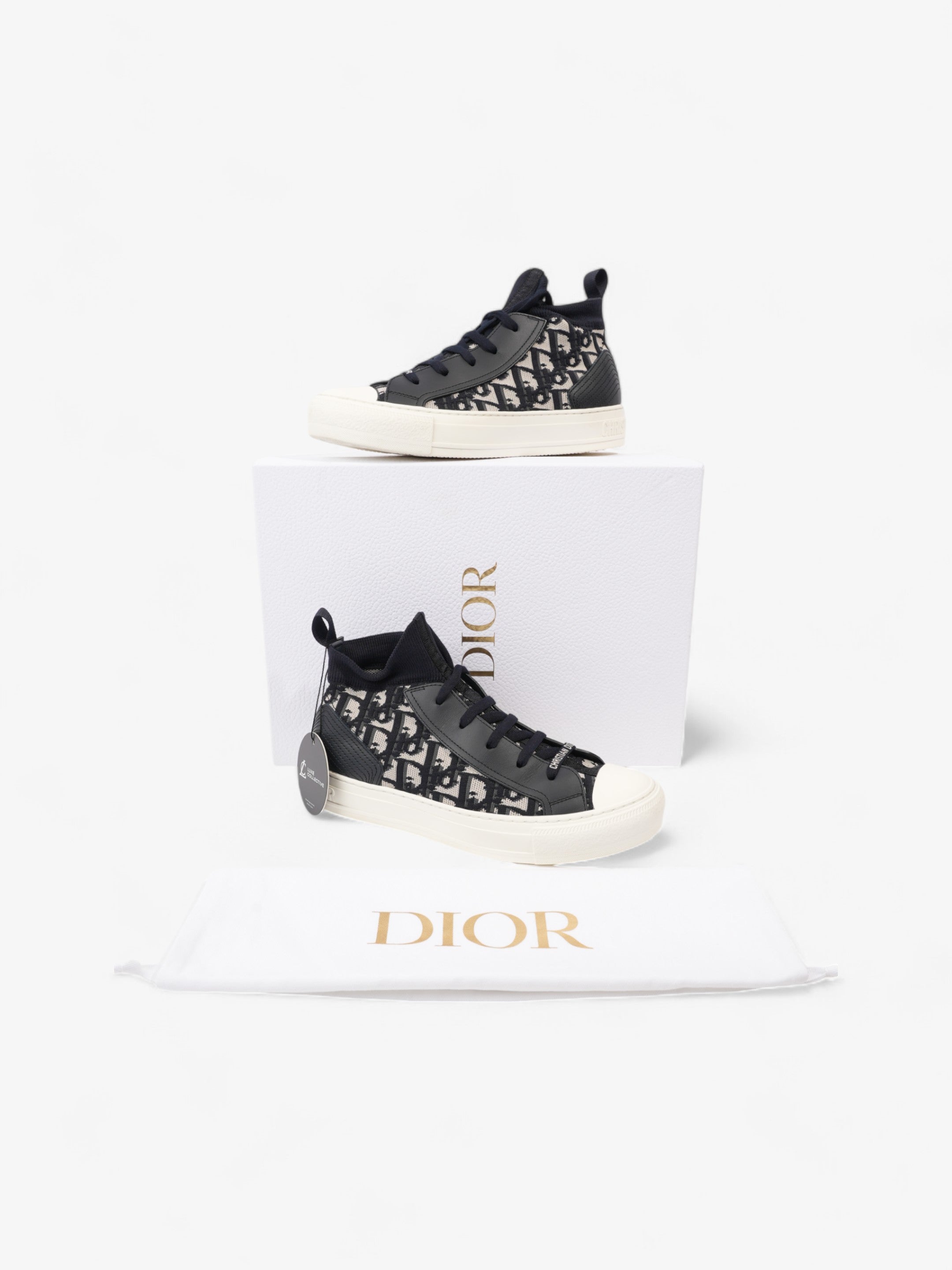 Christian Dior Walk 'n' Dior Deep Blue / White Canvas EU 38 UK 5