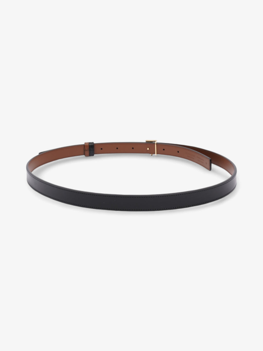 Burberry TB Reversible Belt Black / Brown Leather Medium - 123cm