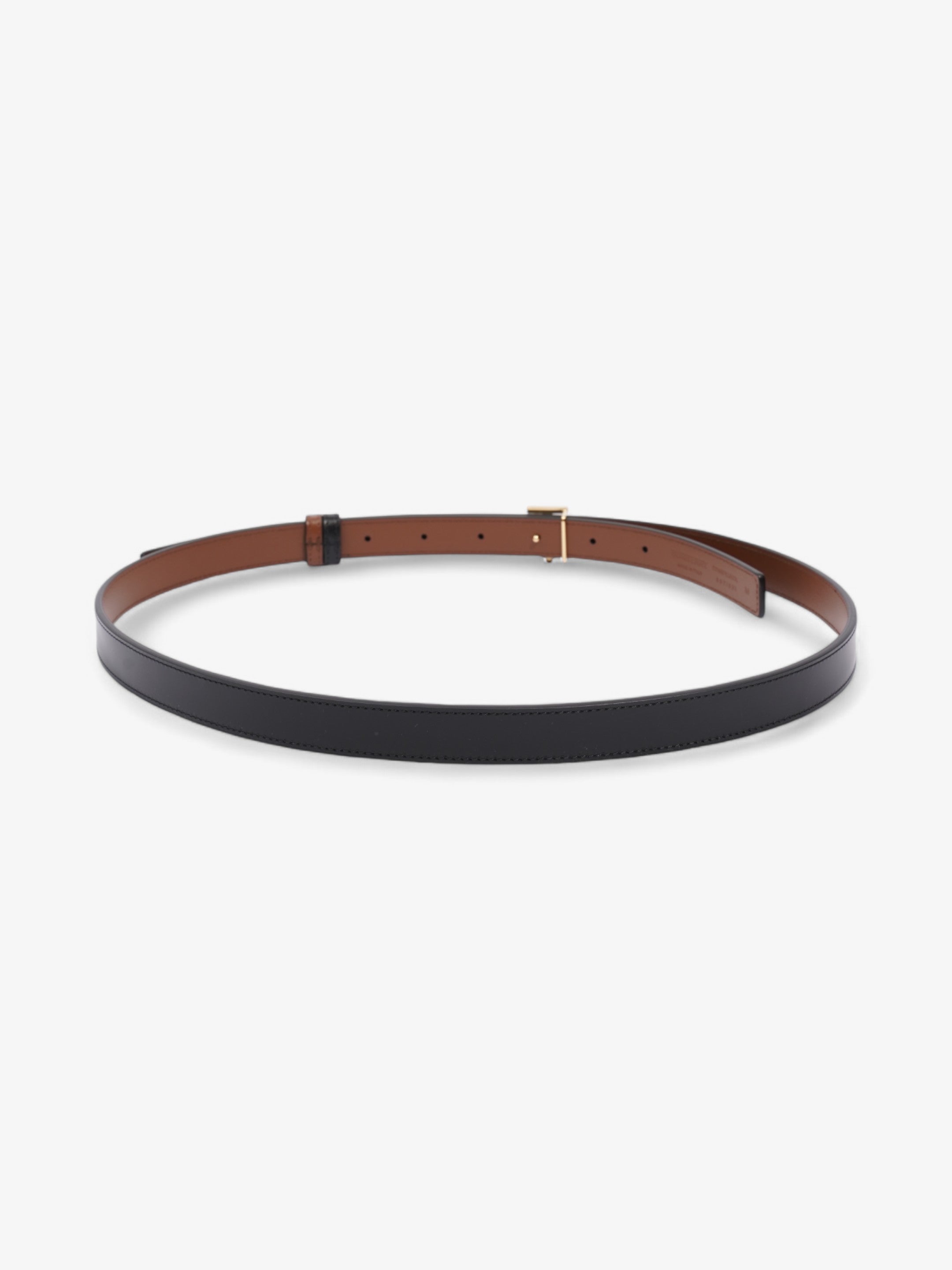 Burberry TB Reversible Belt Black / Brown Leather Medium - 123cm