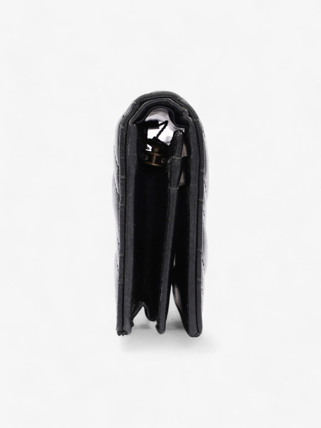 Gucci GG Marmont  Case Wallet Black Matelasse Leather