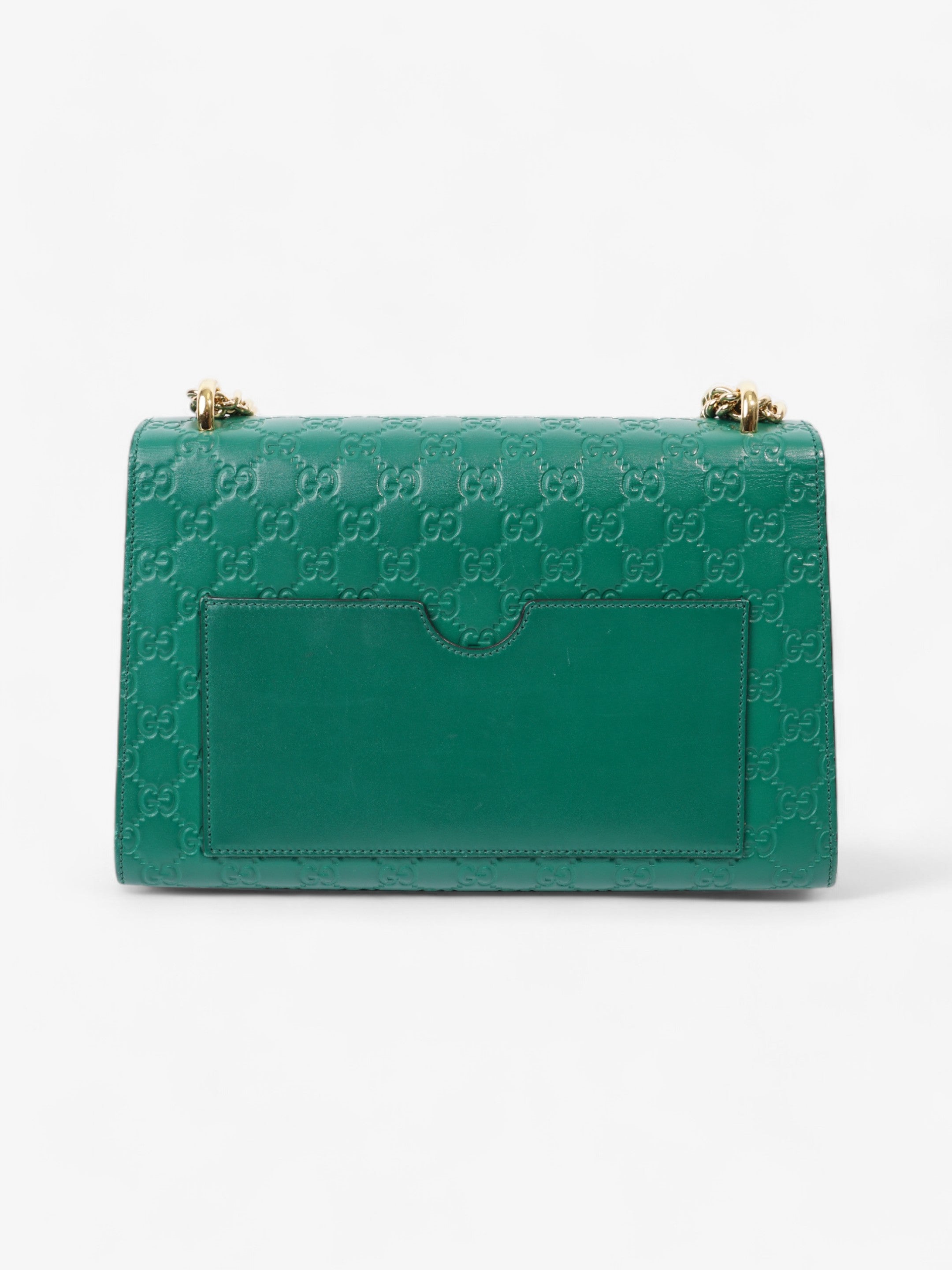 Gucci Padlock Emerald Calfskin Leather Medium