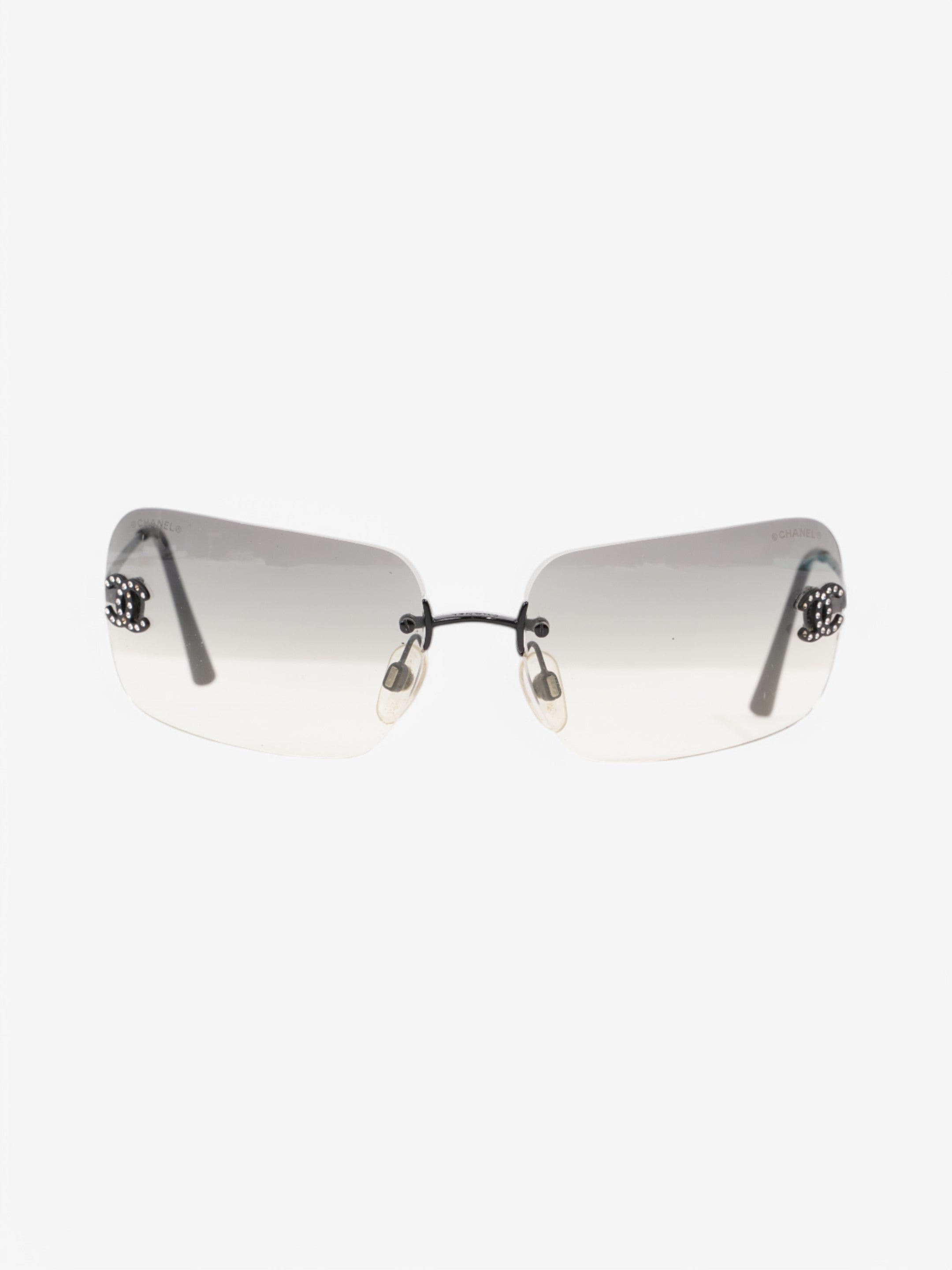 Chanel 4017-D Sunglasses Black Base Metal 120mm