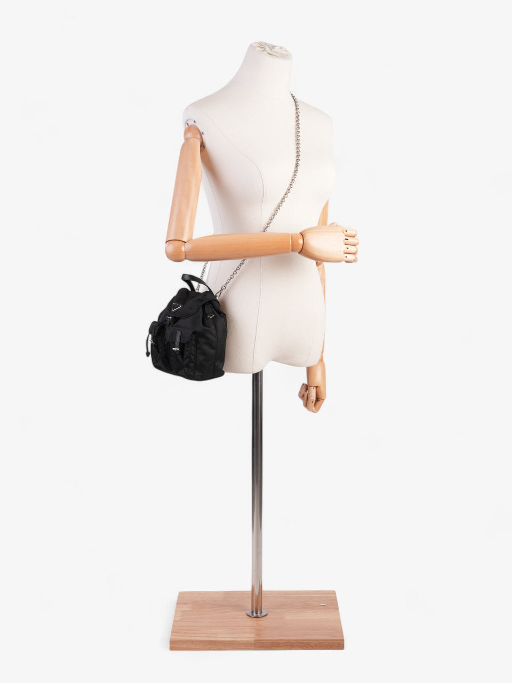 Prada Vela Backpack Black Nylon Mini