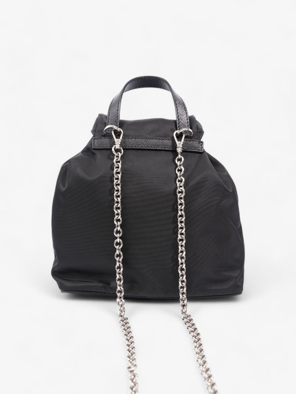 Prada Vela Backpack Black Nylon Mini