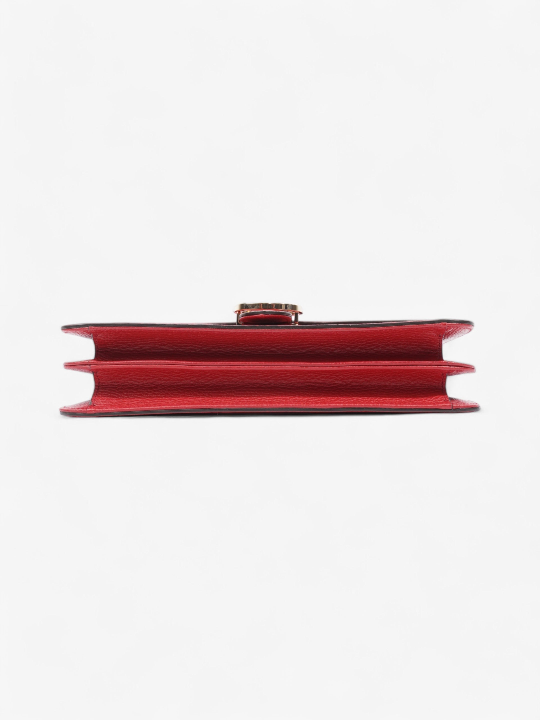 Gucci Dollar Interlocking G Red Calfskin Leather Medium