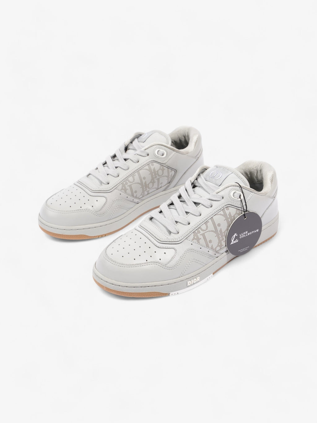 Christian Dior B27 Grey / White Leather EU 42 UK 8