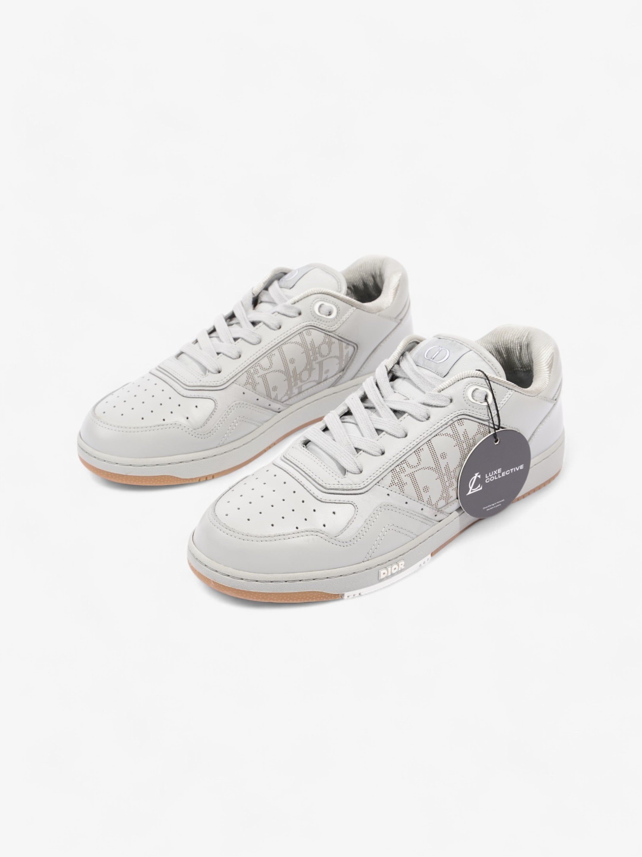 Christian Dior B27 Grey / White Leather EU 42 UK 8