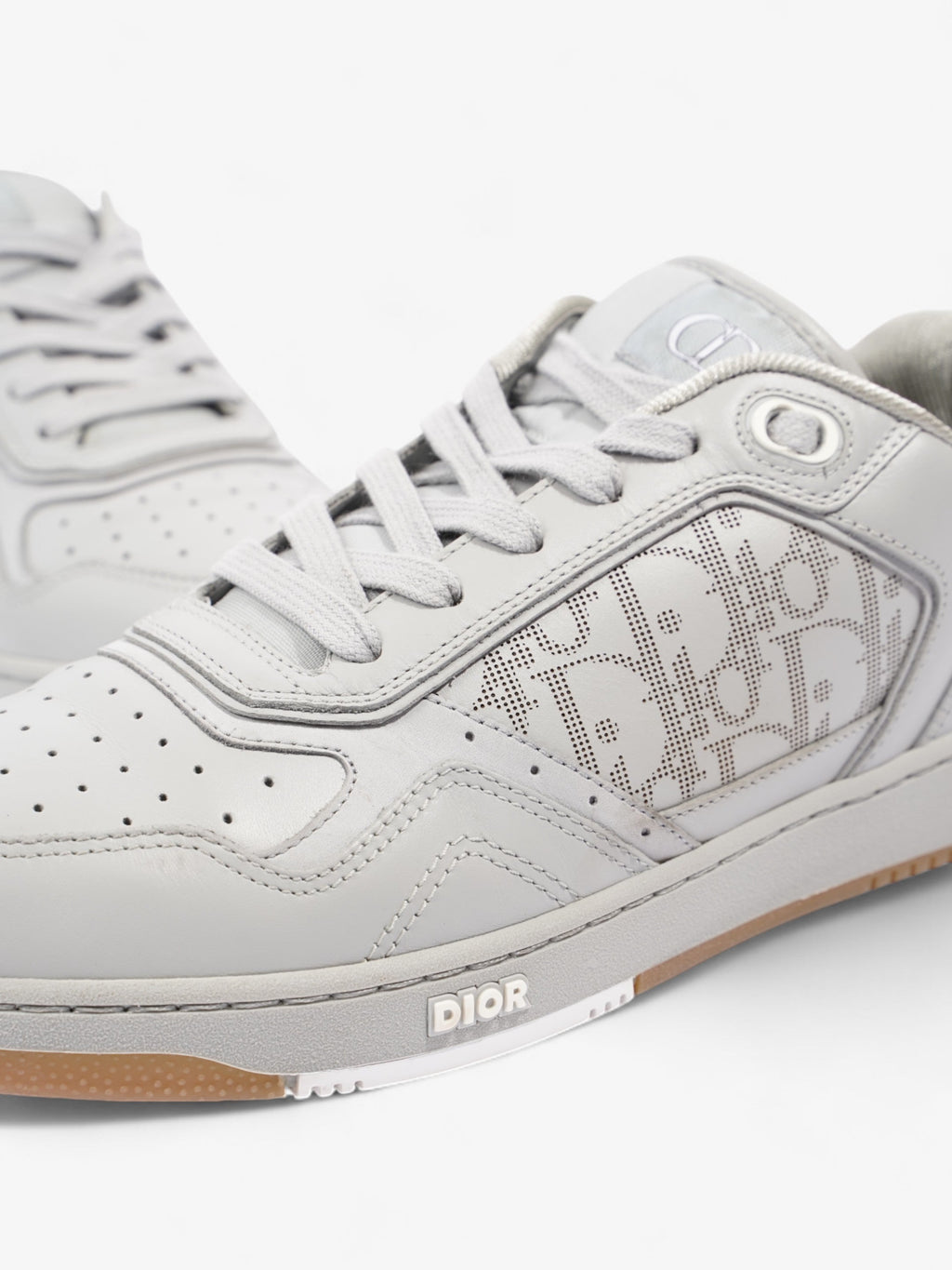 Christian Dior B27 Grey / White Leather EU 42 UK 8