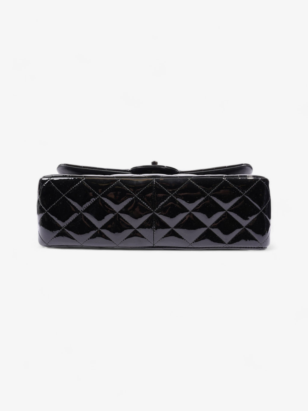 Chanel Classic Double Flap Black Patent Leather Jumbo