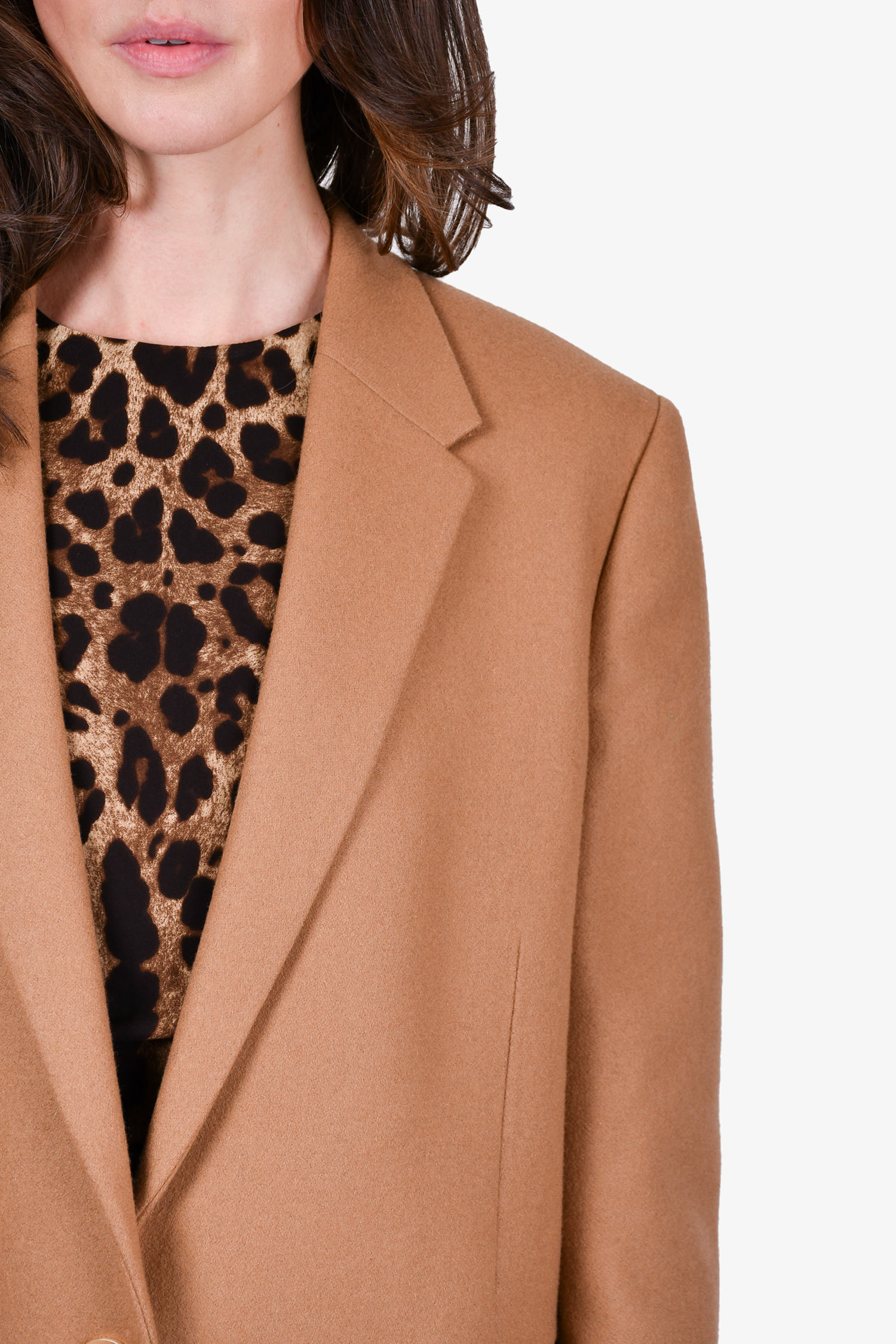 Neil Barrett Camel Wool Coat Size 46