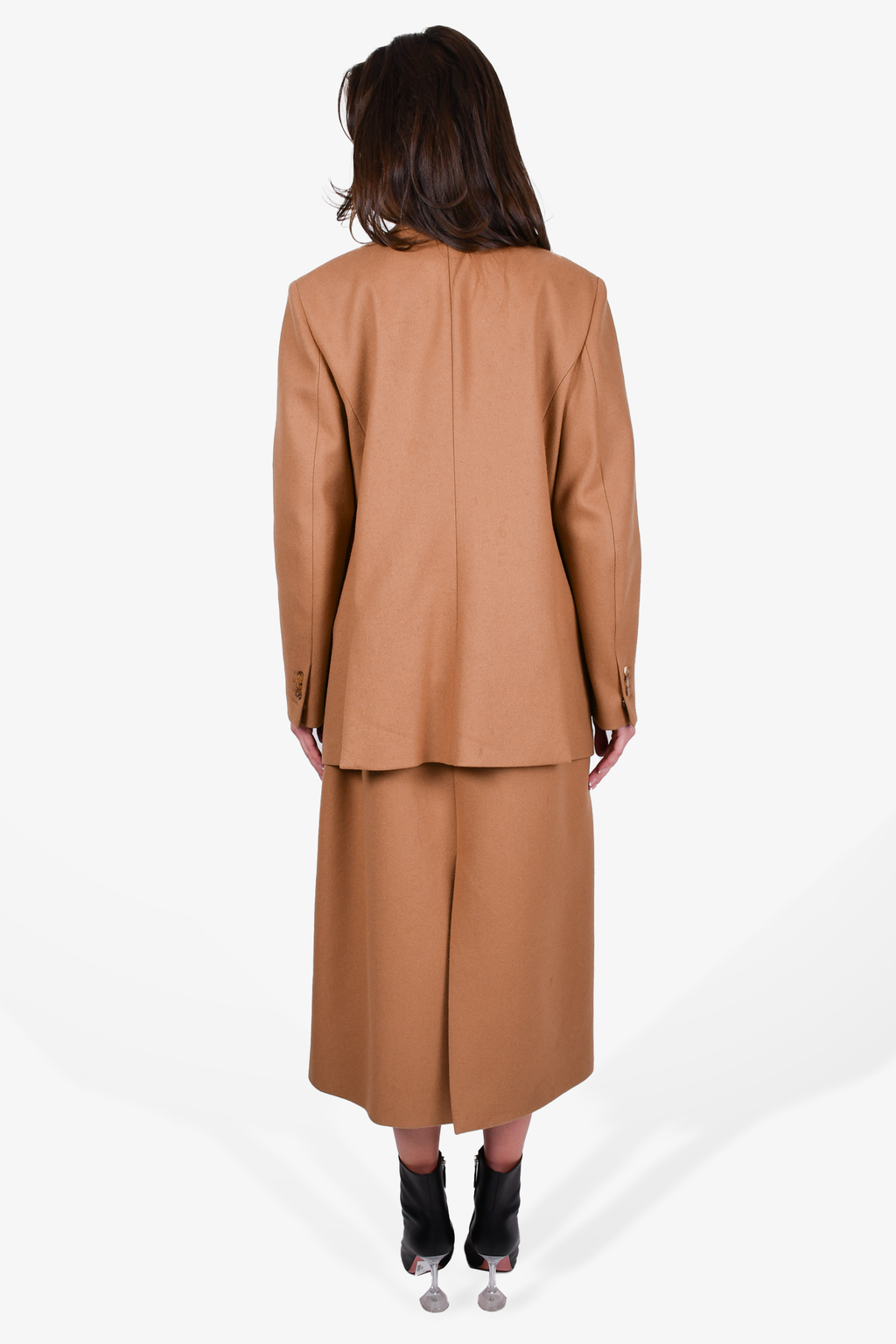 Neil Barrett Camel Wool Coat Size 46