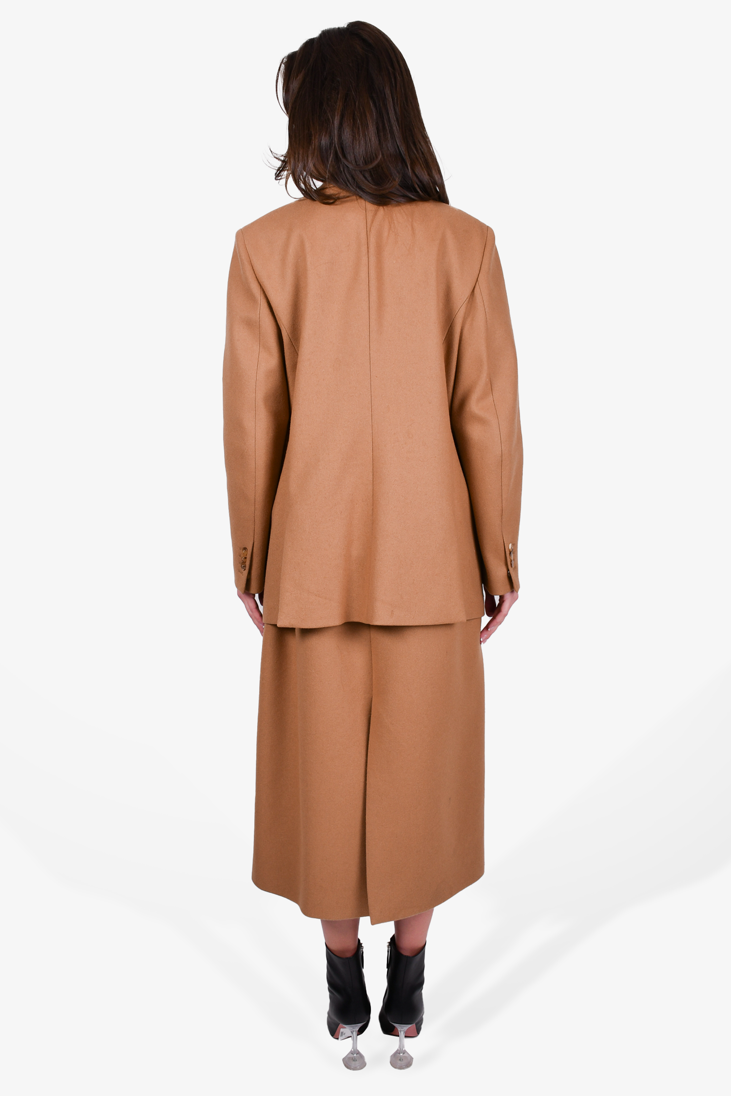 Neil Barrett Camel Wool Coat Size 46