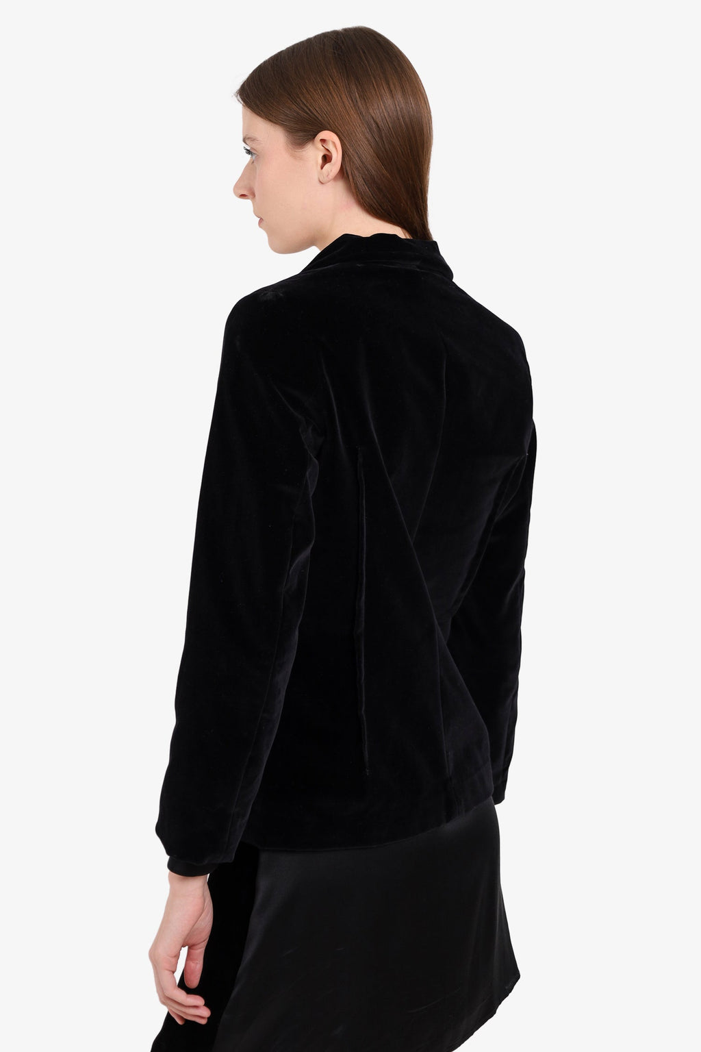 Nili Lotan Black Velvet Blazer Size 6