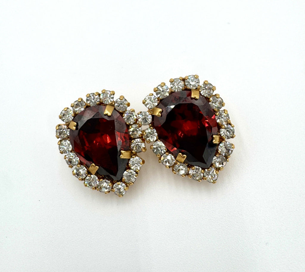 Chanel 1995 Vintage Barbie Earrings Ruby
