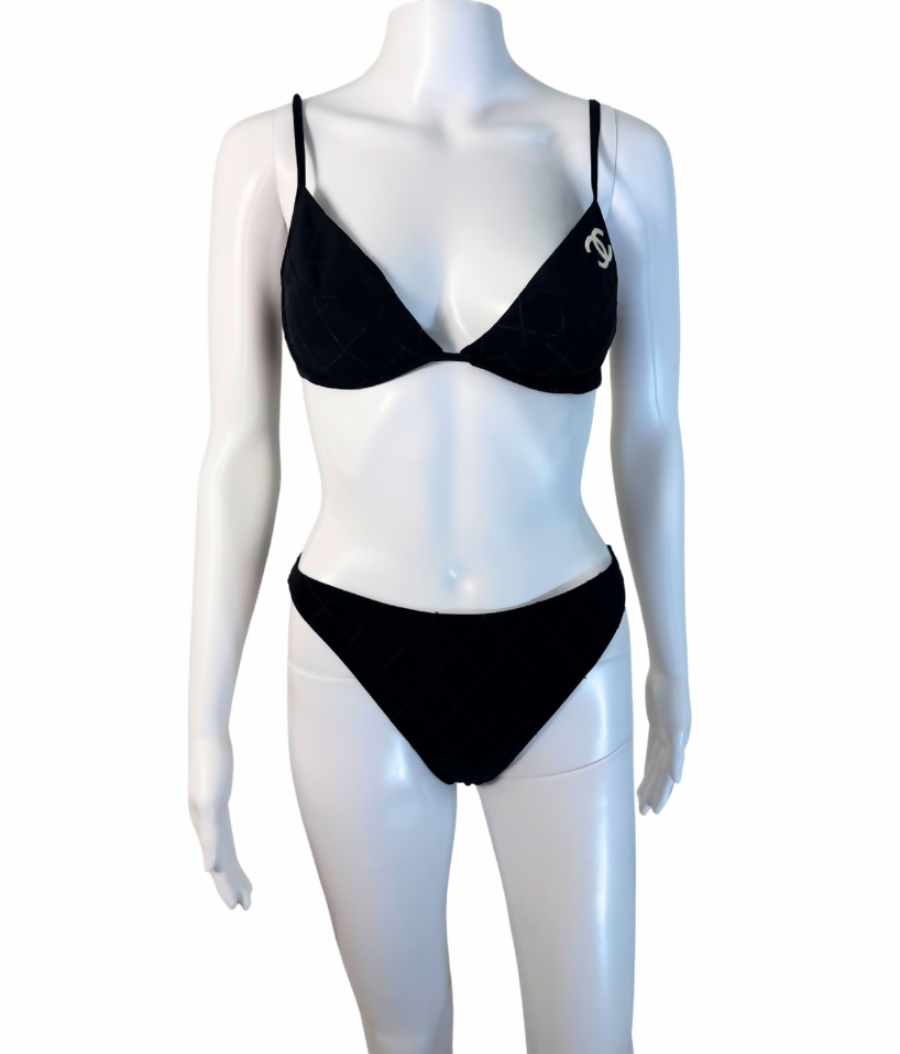 Chanel Vintage Cruise 1994 Logo-Documented Bikini