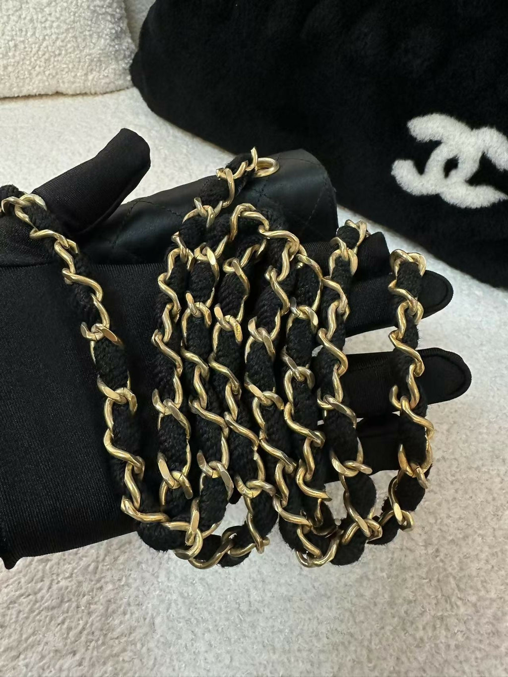 Chanel Vintage (1986-88) Classic Mini Satin Bag